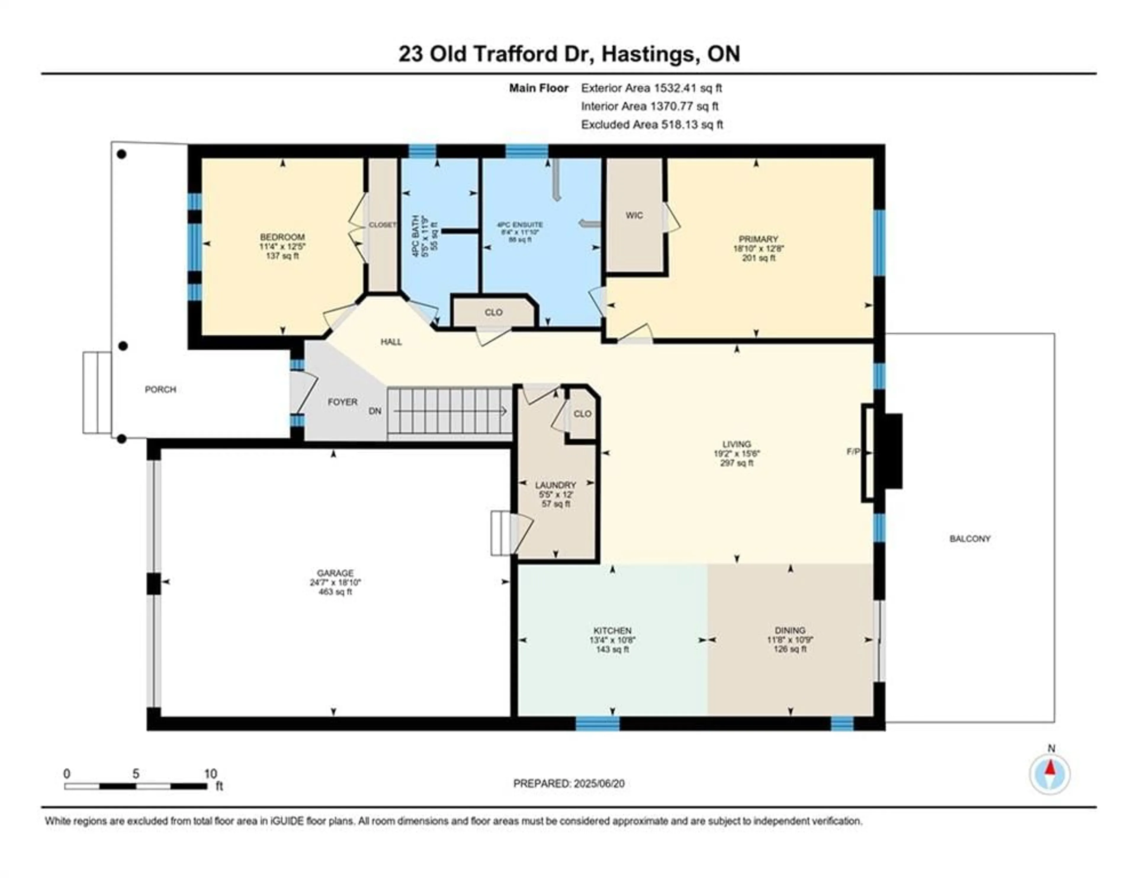 Floor plan for 23 Old Trafford Dr, Hastings Ontario K0L 1Y0