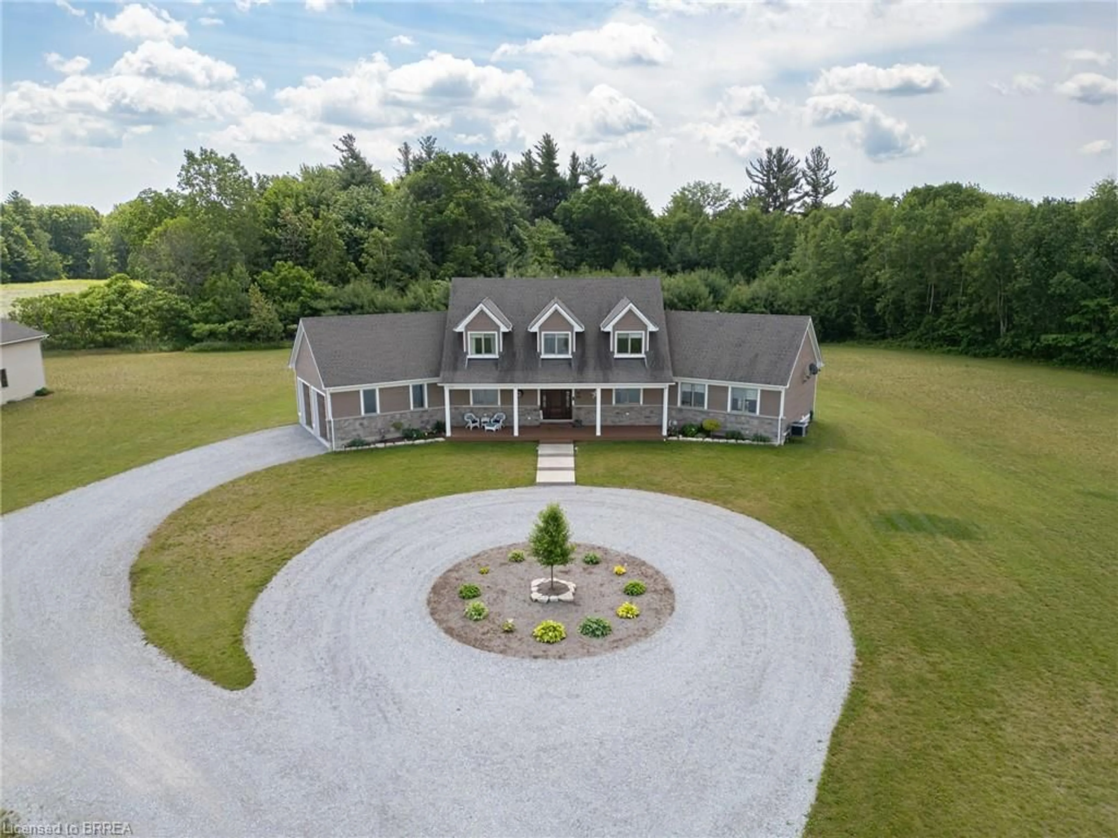A pic from outside/outdoor area/front of a property/back of a property/a pic from drone, unknown for 792 Charlotteville Road 8, Simcoe Ontario N3Y 4K5
