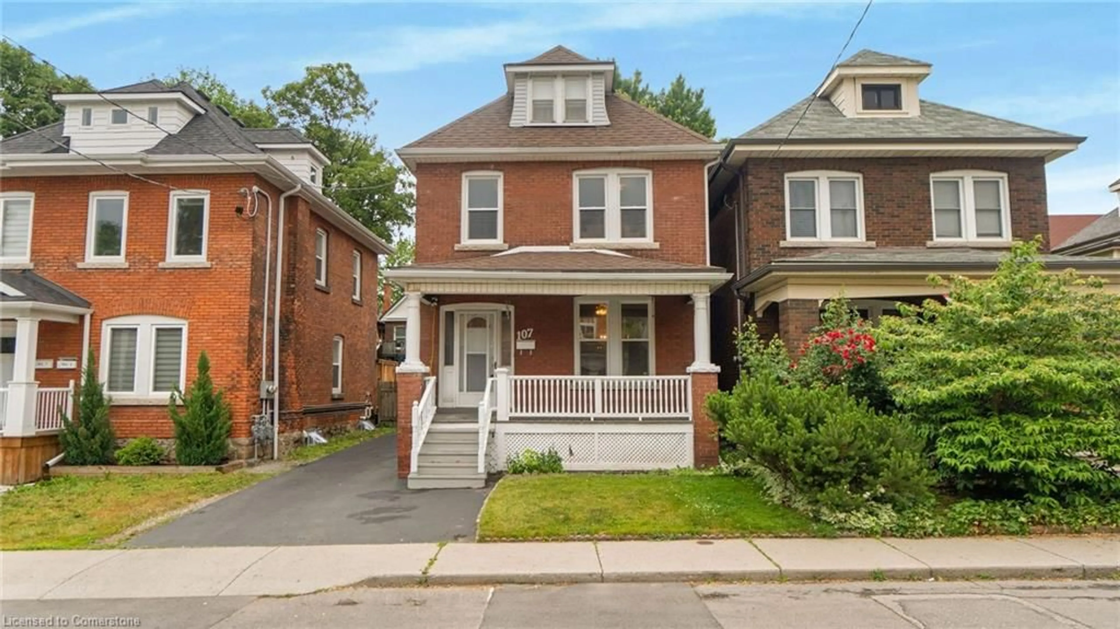 Home with brick exterior material, street for 107 Myrtle Ave, Hamilton Ontario L8M 2G1