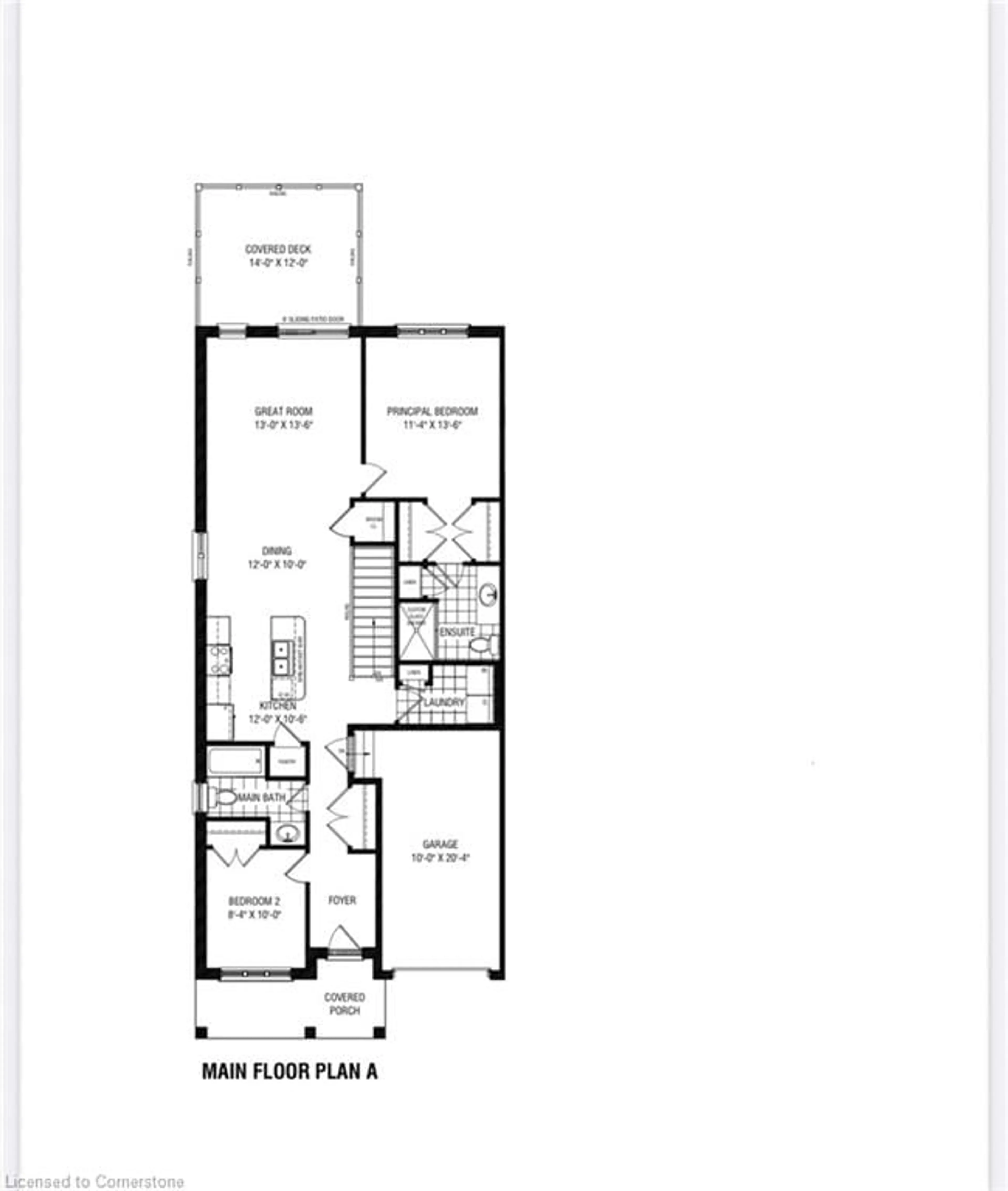 Floor plan for 104 Thackeray Way, Harriston Ontario N0G 1Z0