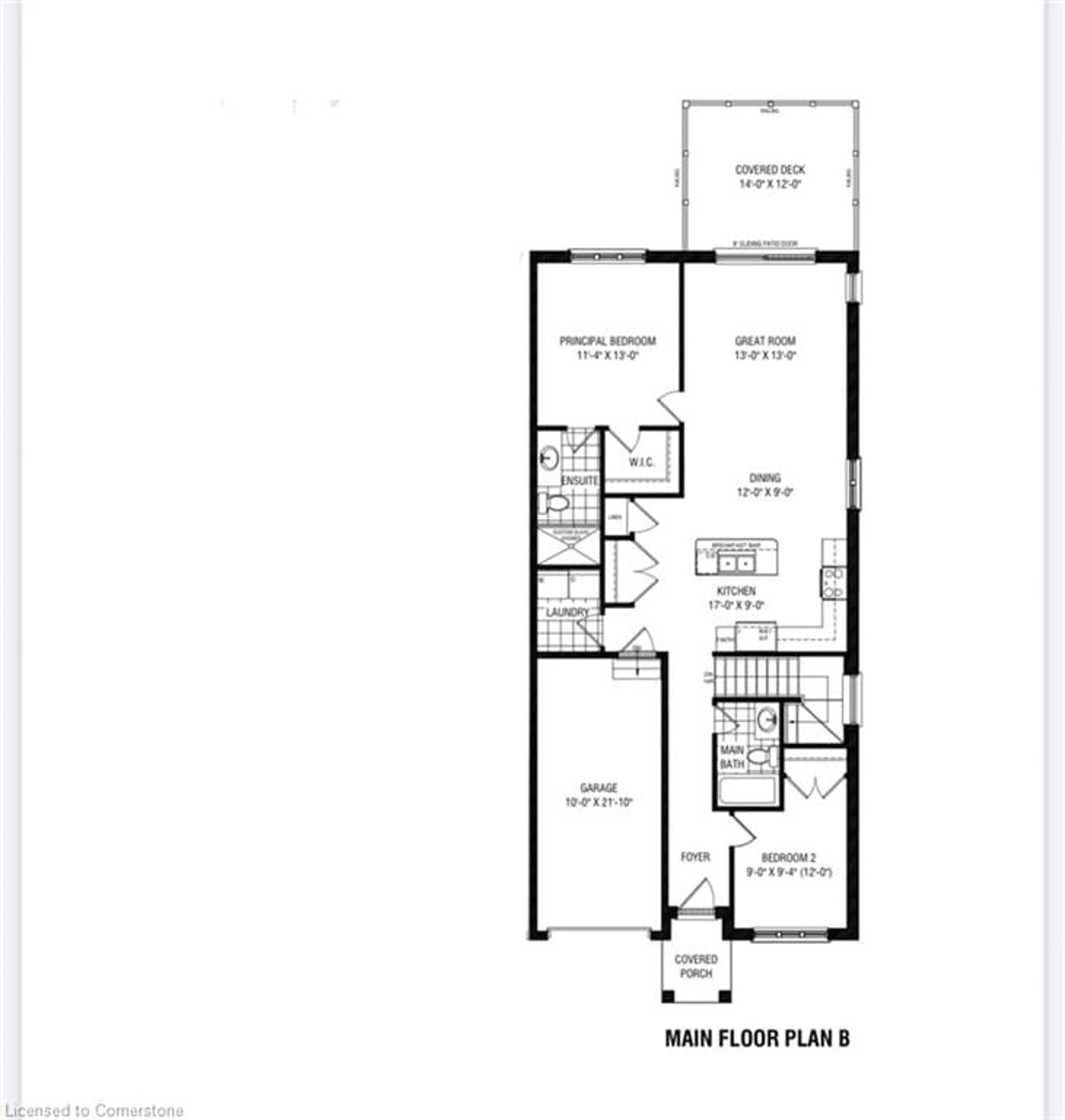 Floor plan for 106 Thackeray Way, Harriston Ontario N0G 1Z0