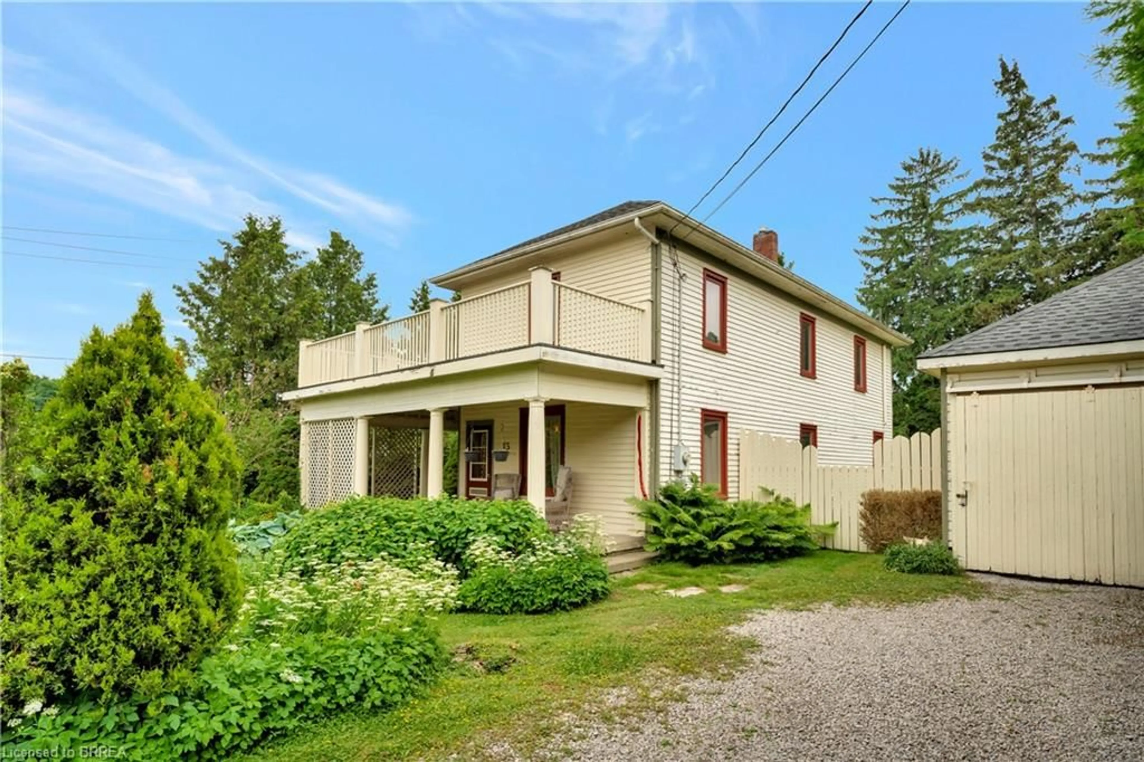 A pic from outside/outdoor area/front of a property/back of a property/a pic from drone, street for 13 Main St, St. George Ontario N0E 1N0
