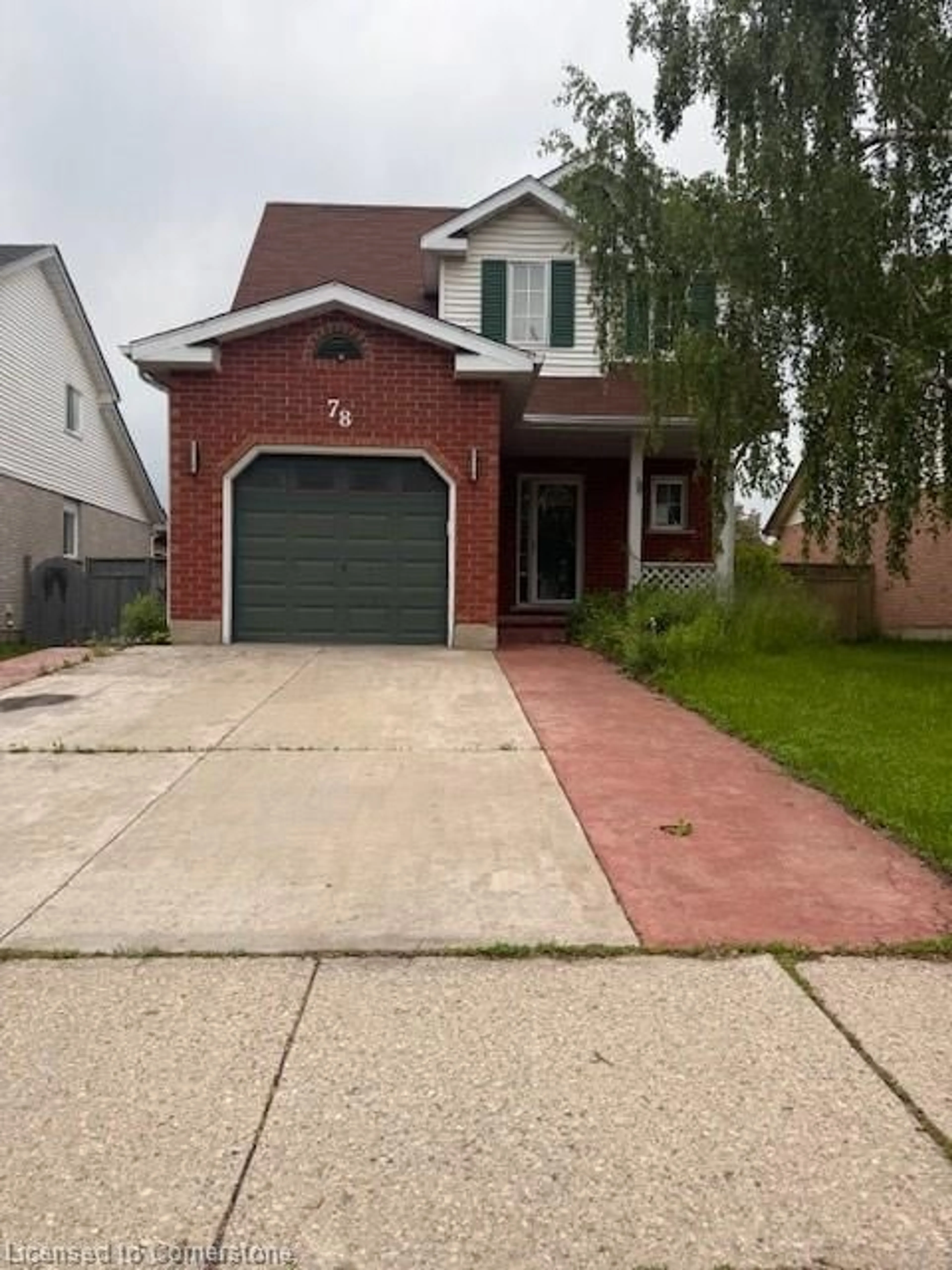 Home with brick exterior material, street for 78 Ironstone Dr, Cambridge Ontario N1P 1A2