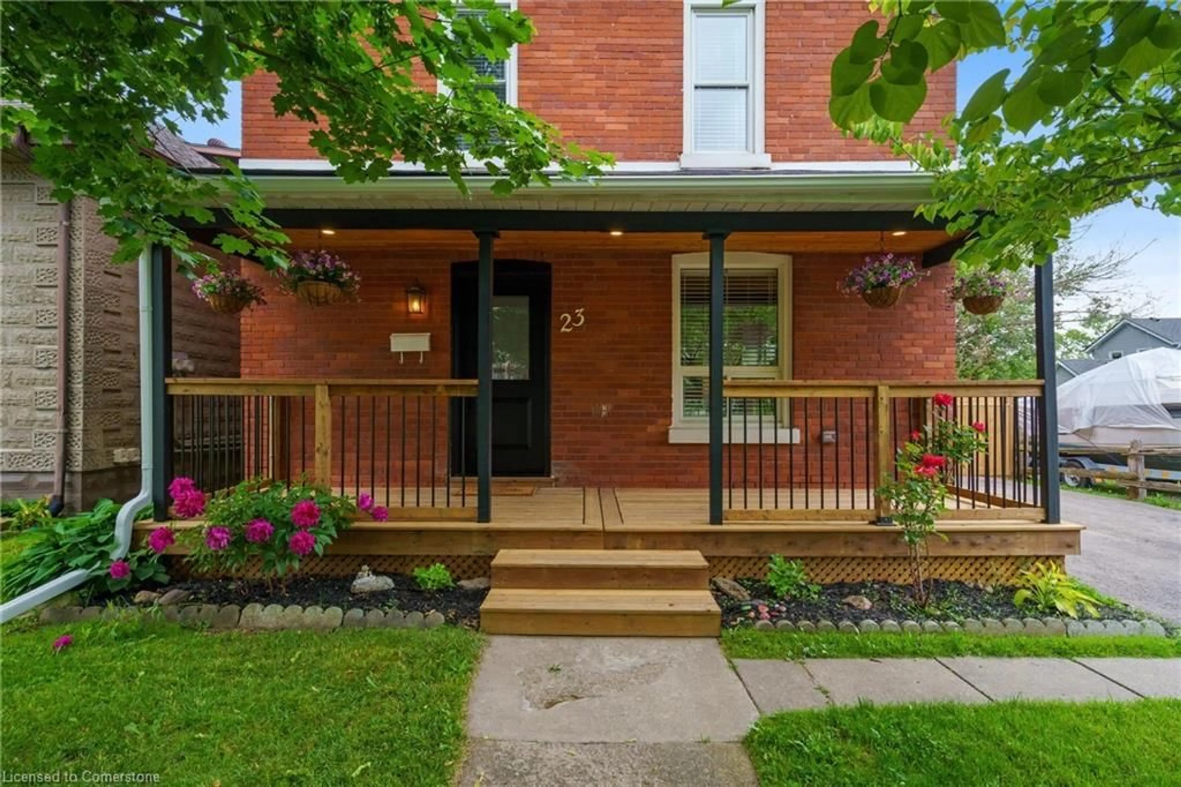 Home with brick exterior material, street for 23 Drummond St, Brantford Ontario N3S 5Z2
