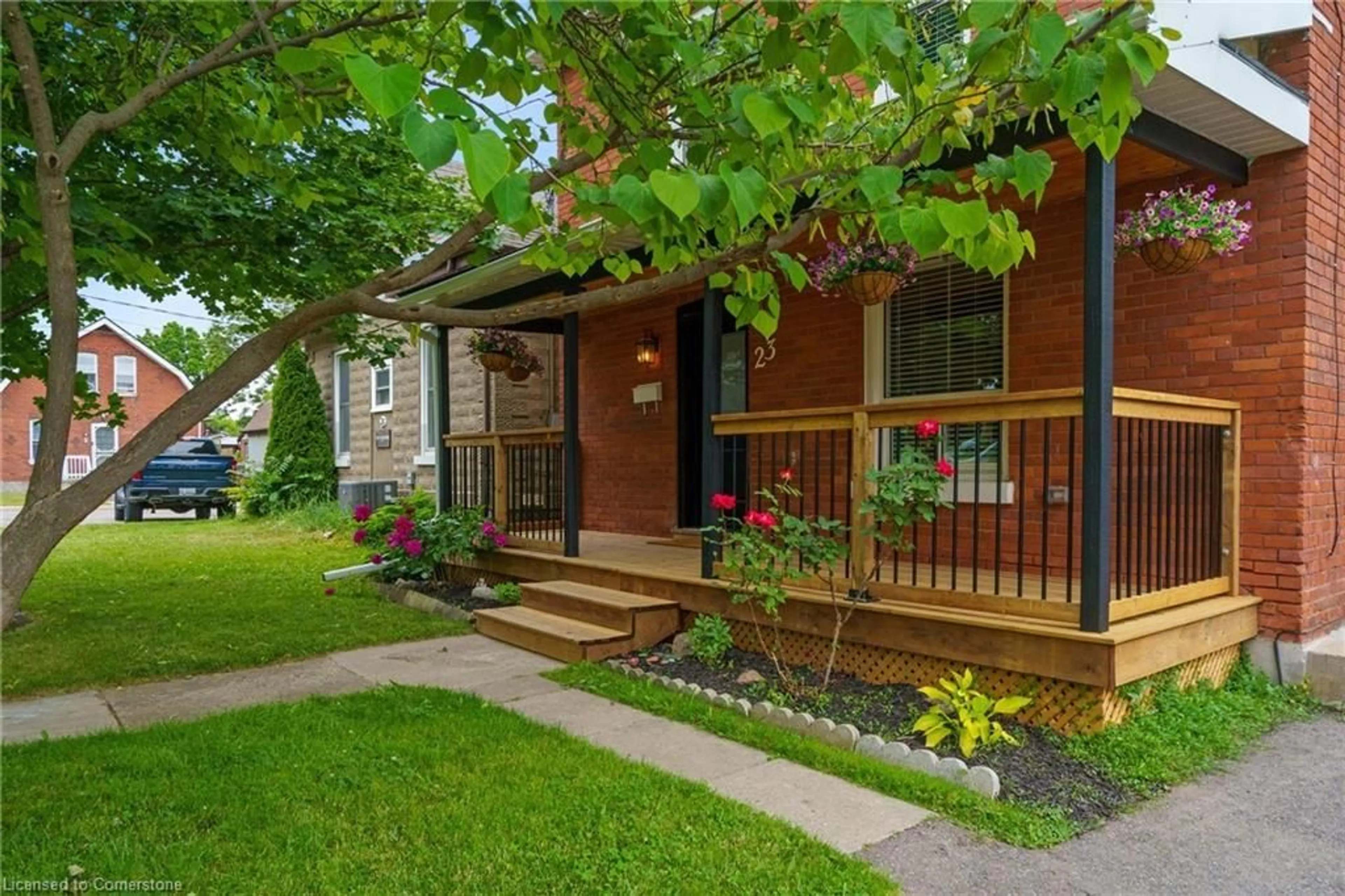 Home with brick exterior material, street for 23 Drummond St, Brantford Ontario N3S 5Z2