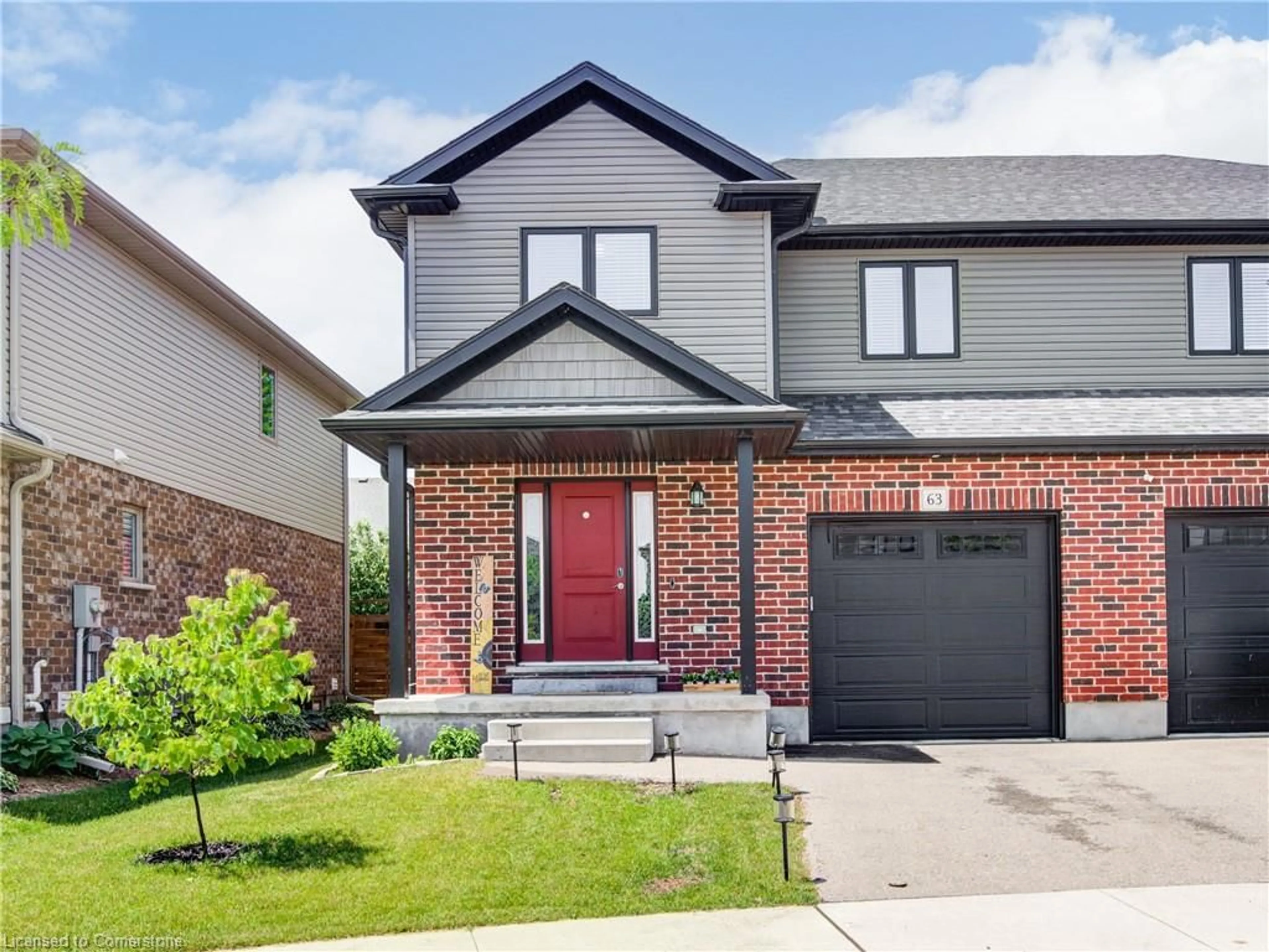 Home with brick exterior material, street for 63 Crab Apple Crt, Wellesley Ontario N0B 2T0
