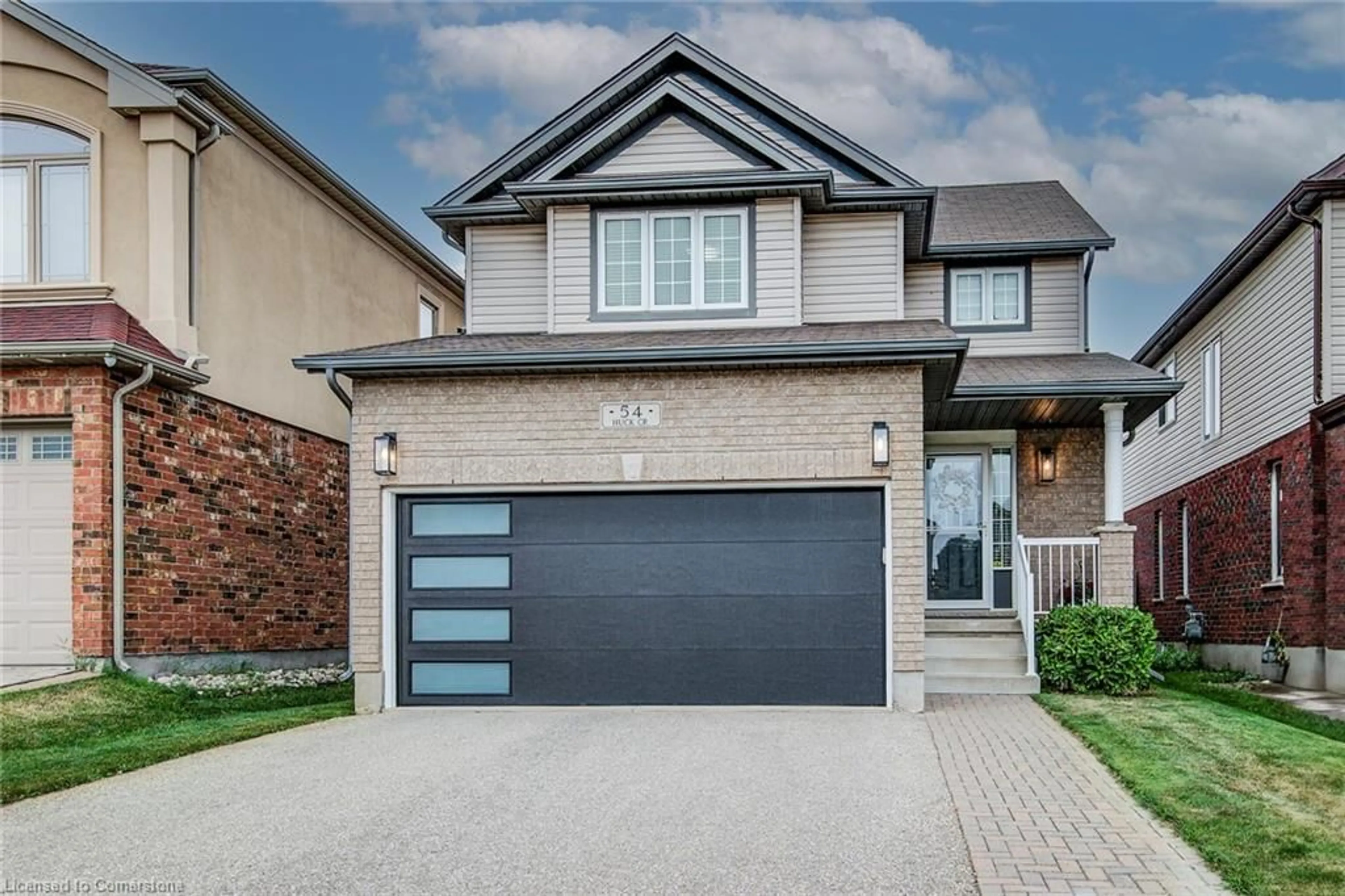 Home with brick exterior material, street for 54 Huck Cres, Kitchener Ontario N2N 0A4