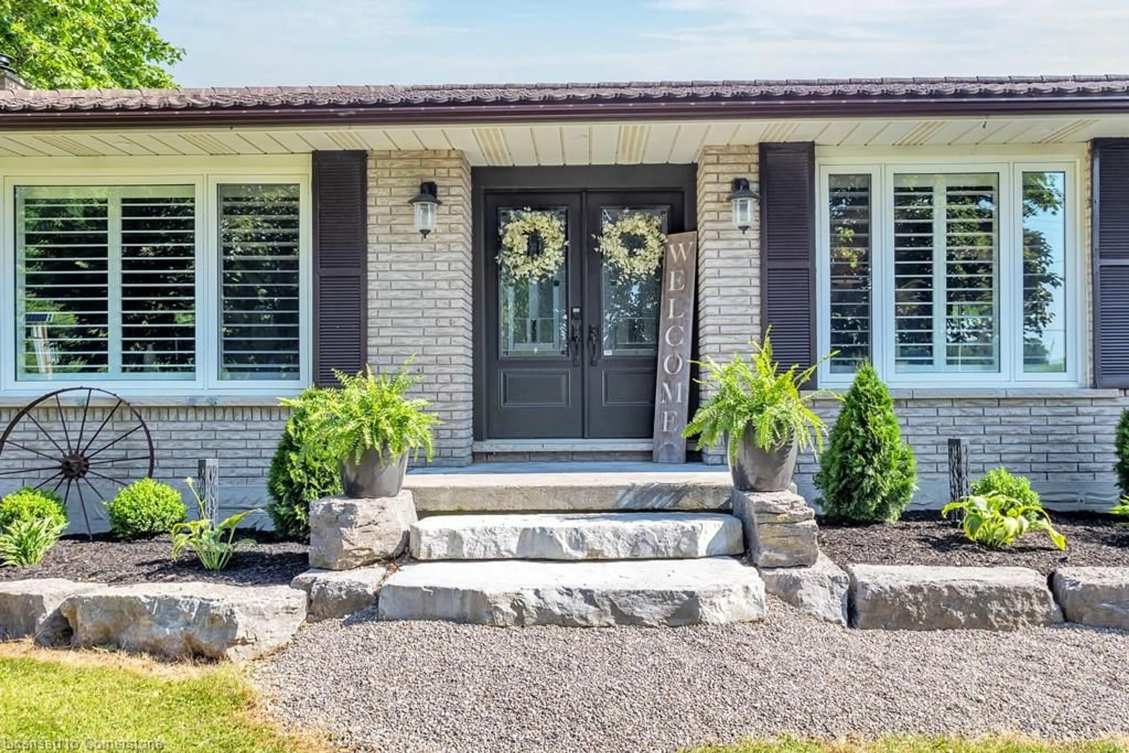 Home with brick exterior material, street for 886428 Oxford Road 8, Bright Ontario N0J 1B0