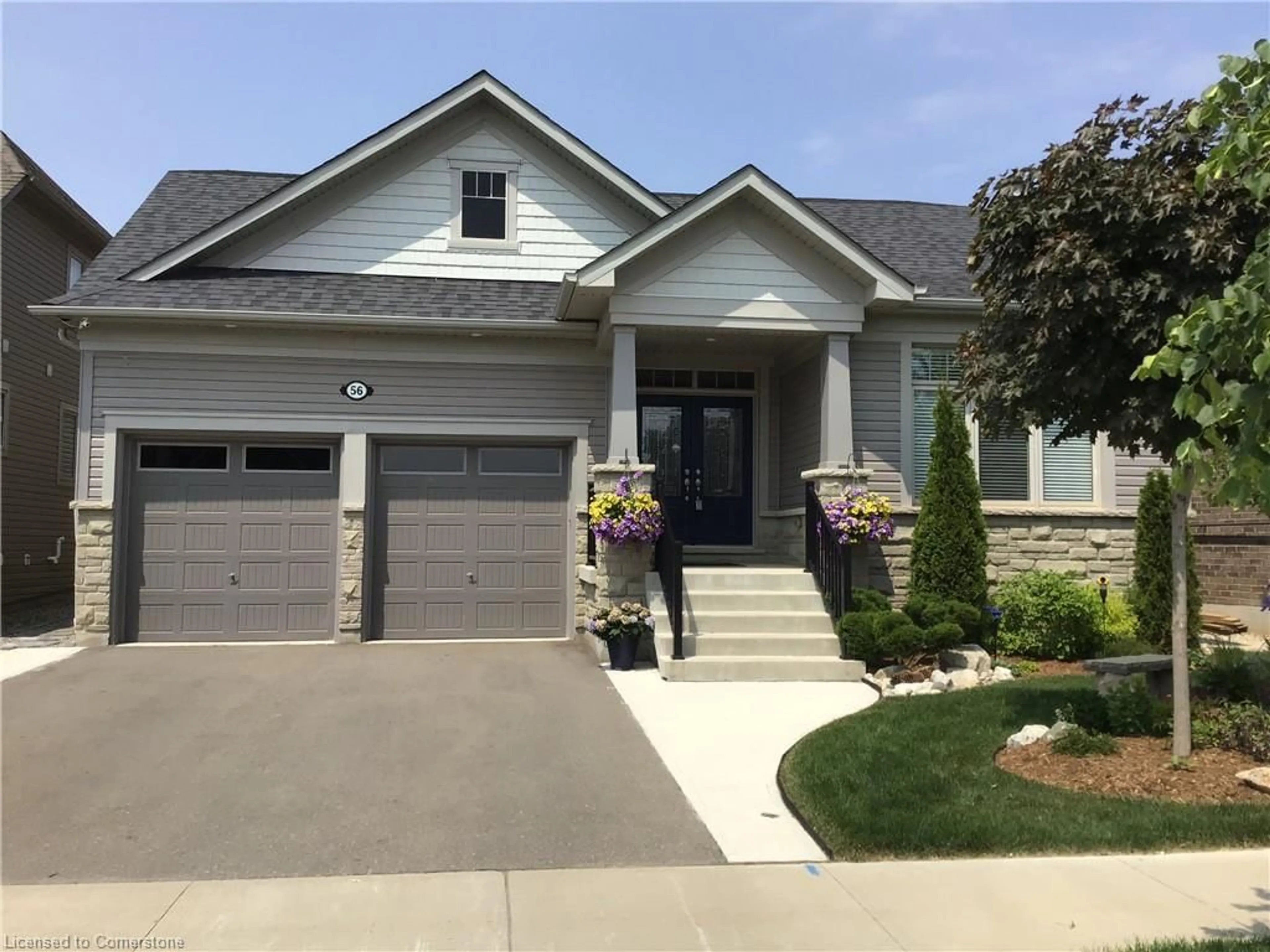 Home with vinyl exterior material, street for 56 Harpin Way, Fergus Ontario N1M 0H1