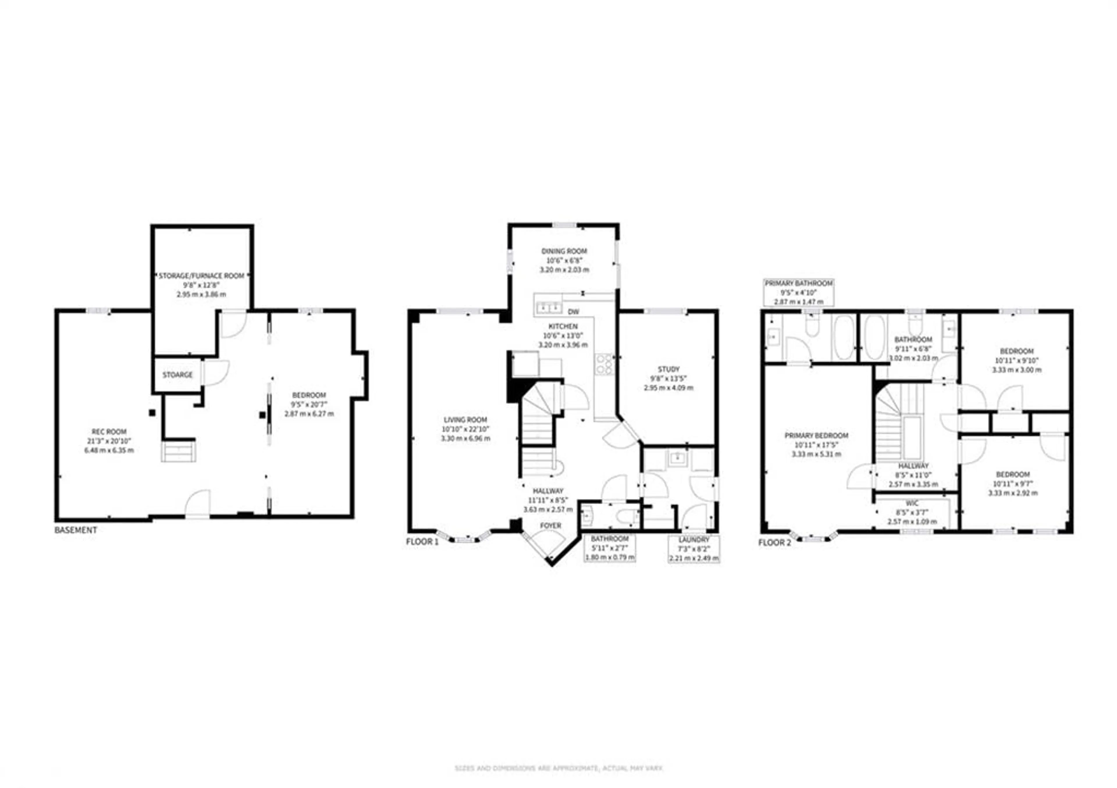 Floor plan for 40 Shakespeare Cres, Barrie Ontario L4N 6C1