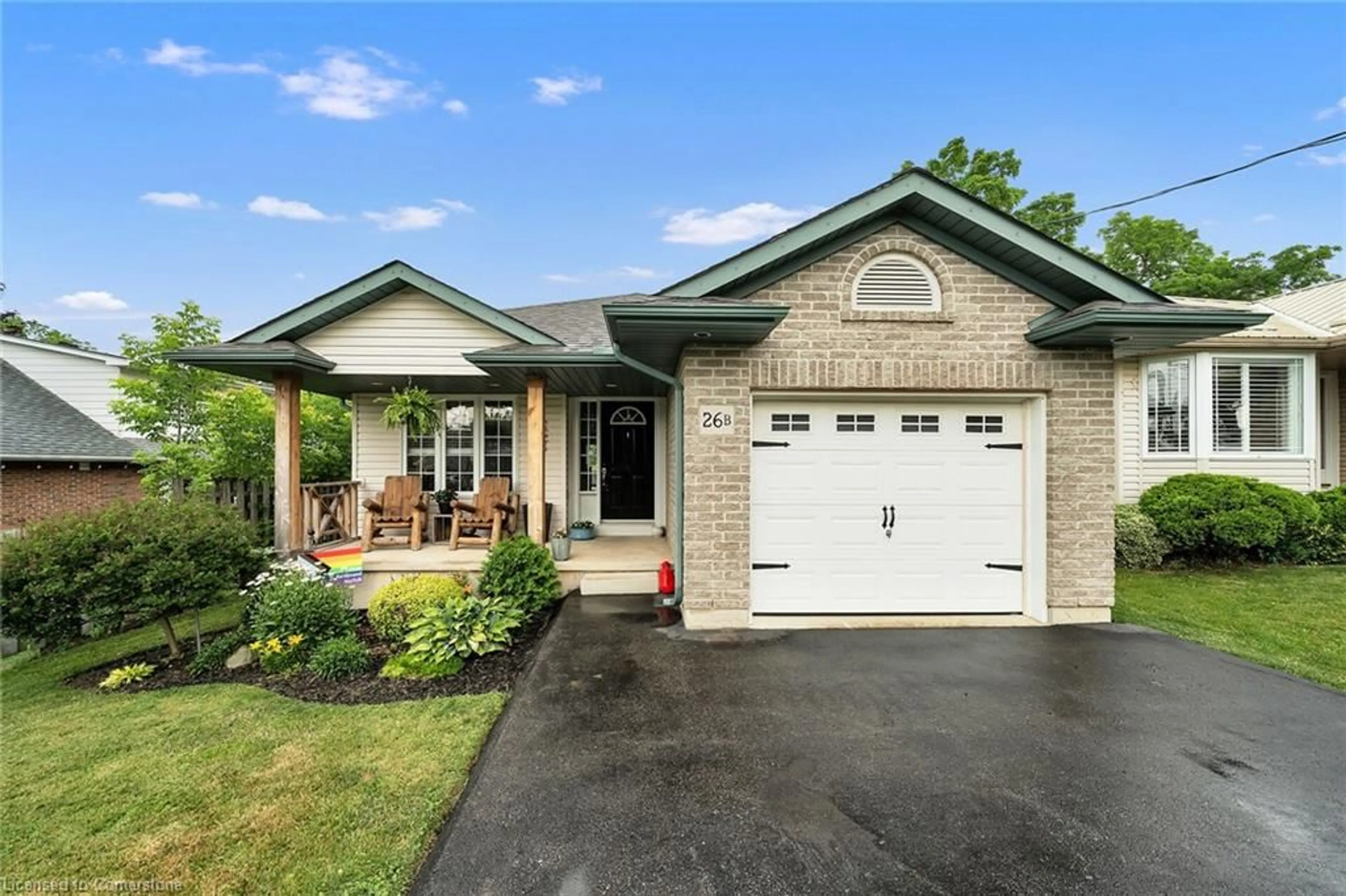 Home with brick exterior material, street for 26B Chippewa St, Cayuga Ontario N0A 1E0