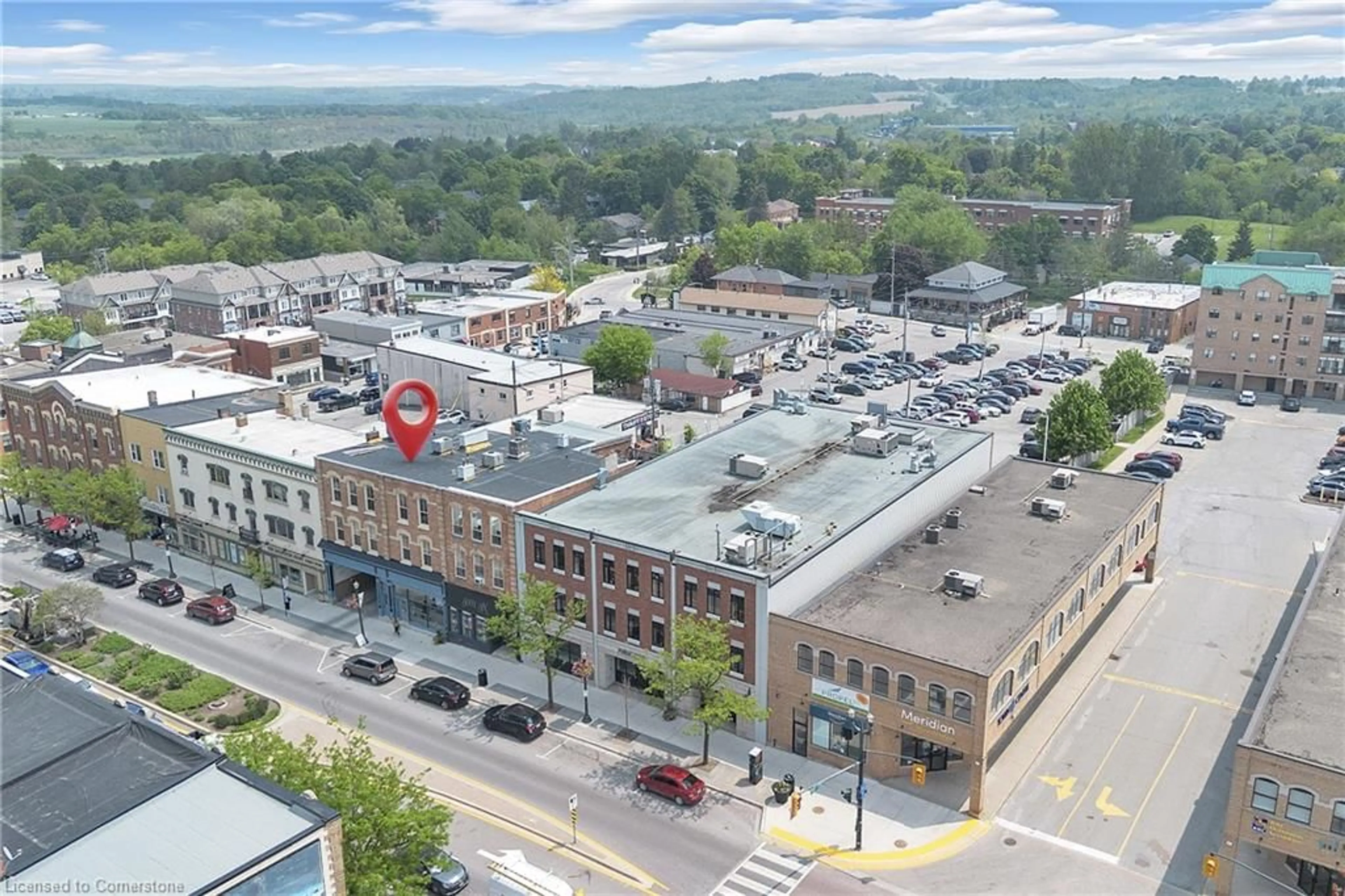 A pic from outside/outdoor area/front of a property/back of a property/a pic from drone, unknown for 166 Broadway Ave #2, Orangeville Ontario L9W 1K3