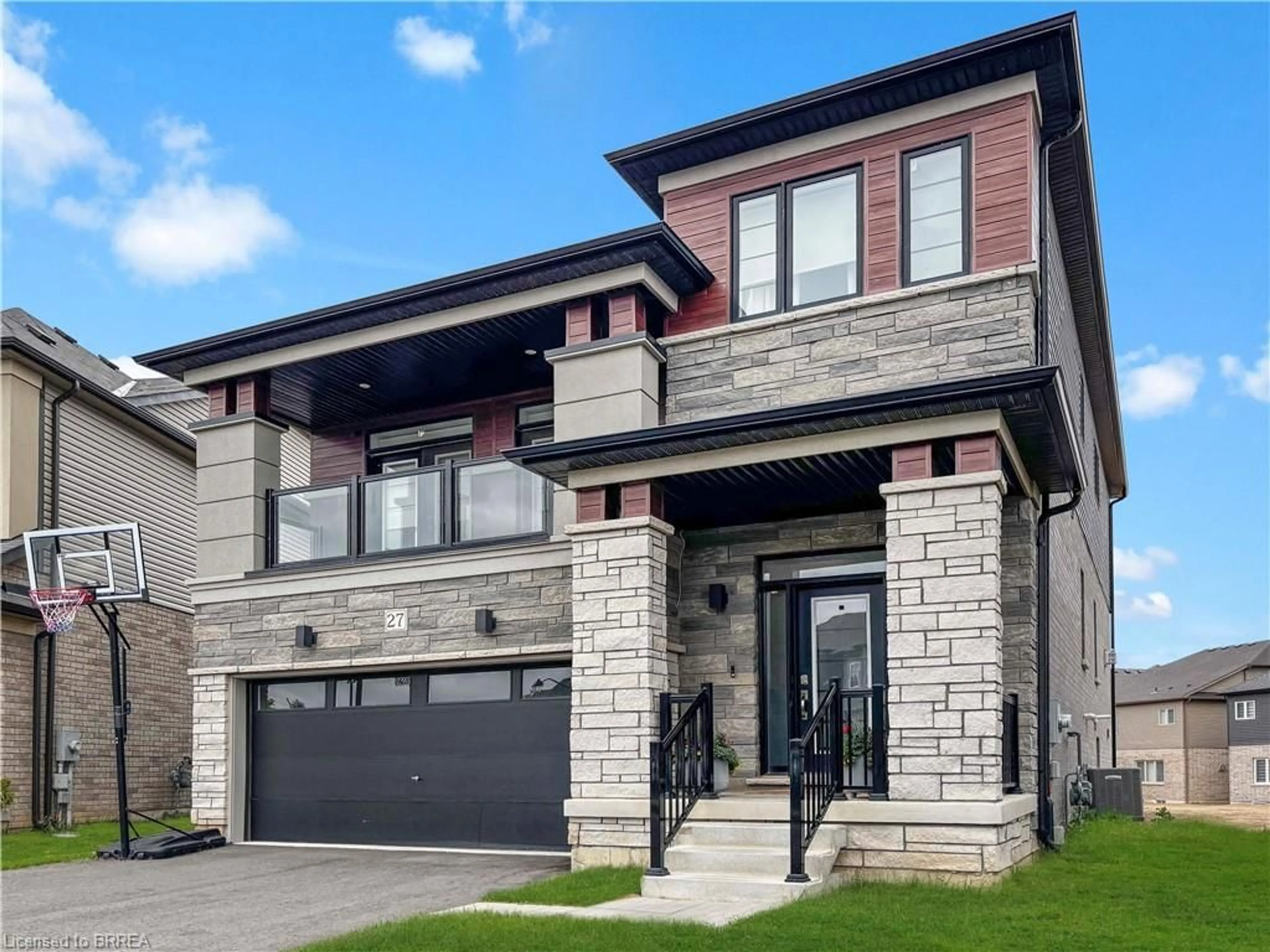 Home with brick exterior material, street for 27 Jenner Dr, Paris Ontario N3L 3E3