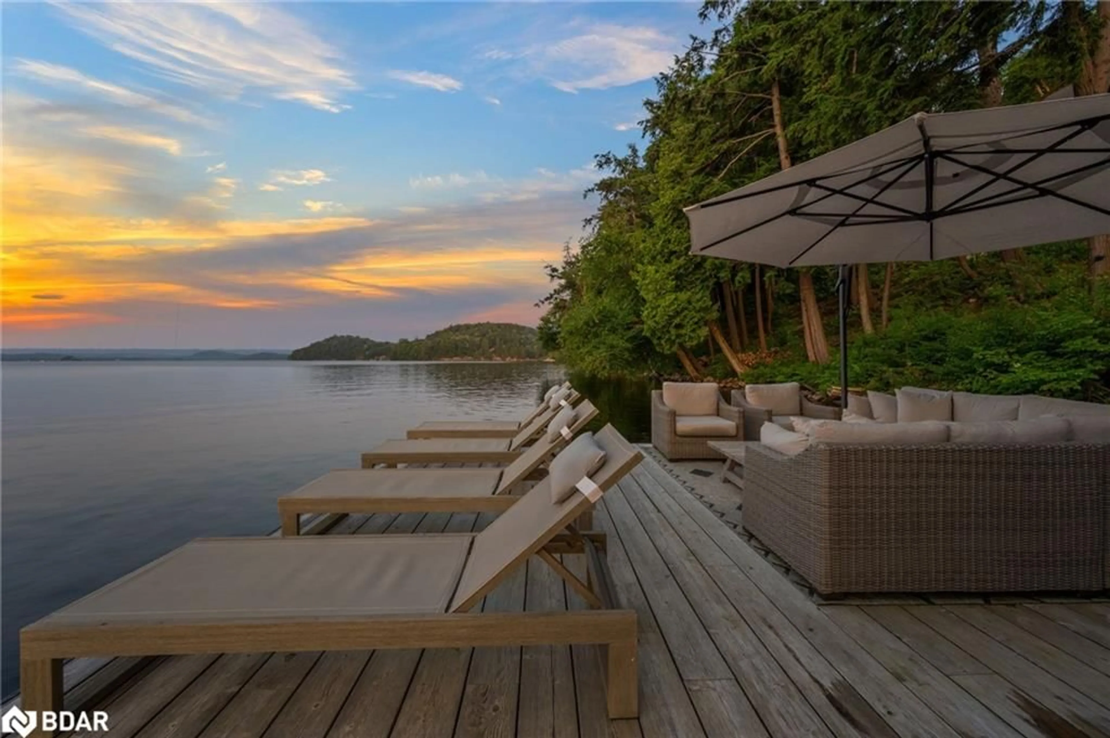Patio, water/lake/river/ocean view for 124 Claren Crescent Cres, Huntsville Ontario P1H 0C3