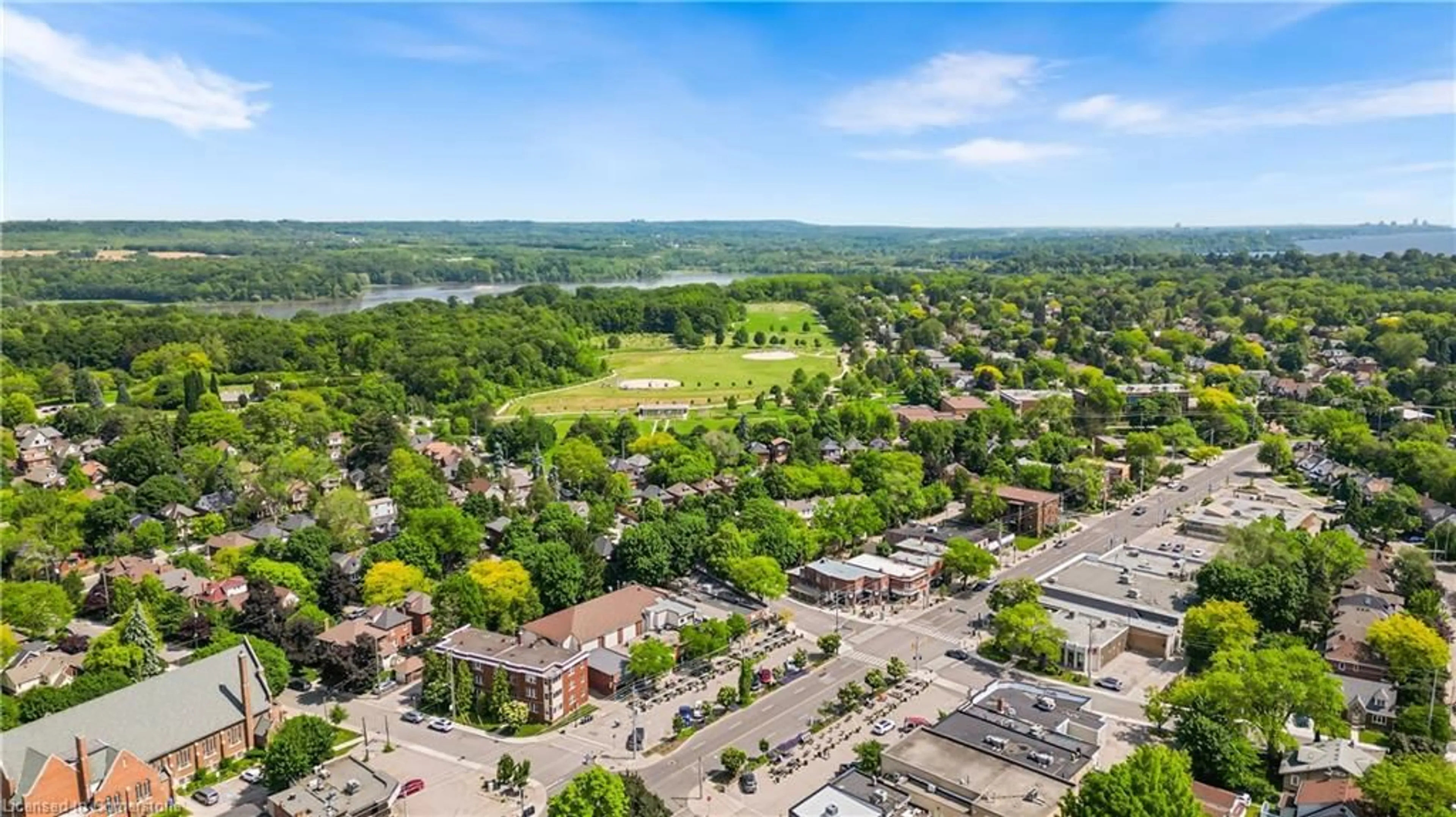 A pic from outside/outdoor area/front of a property/back of a property/a pic from drone, unknown for 105 South Oval, Hamilton Ontario L8S 1R2