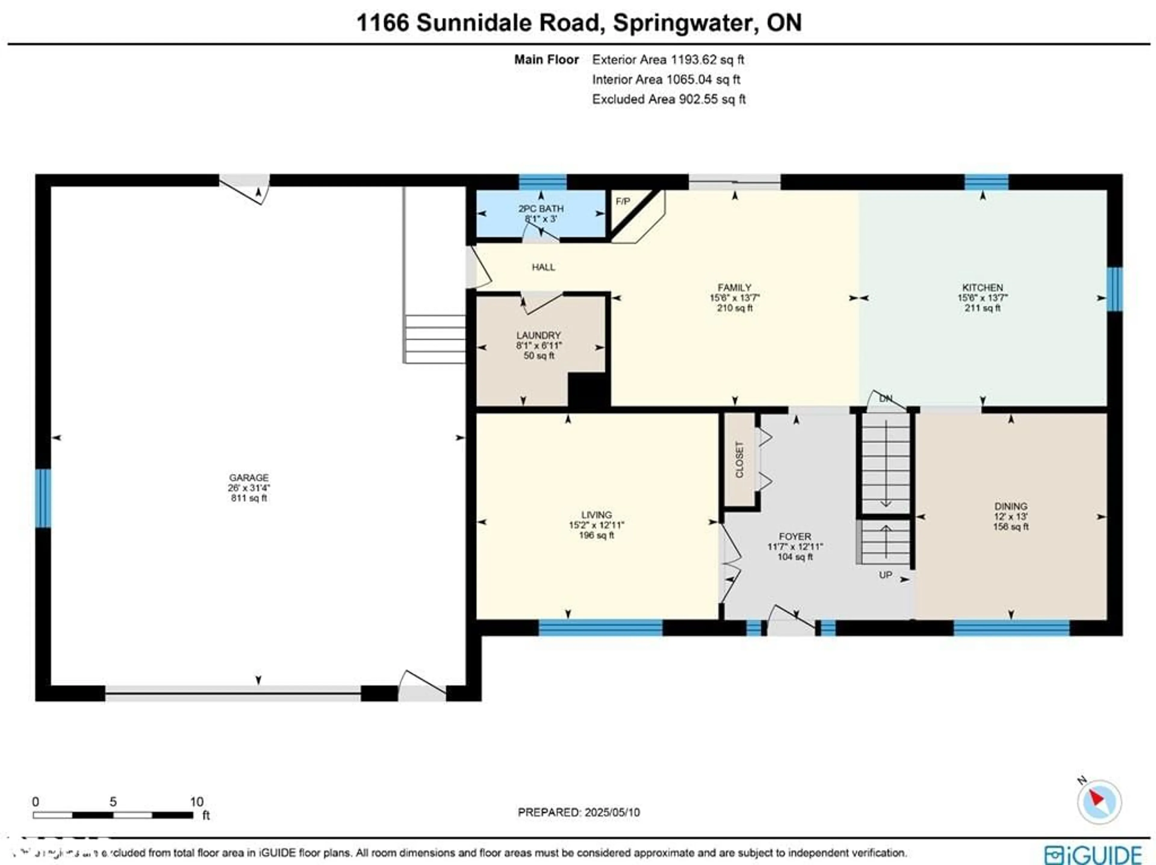 Floor plan for 1166 Sunnidale Rd, Springwater Ontario L9X 0T4