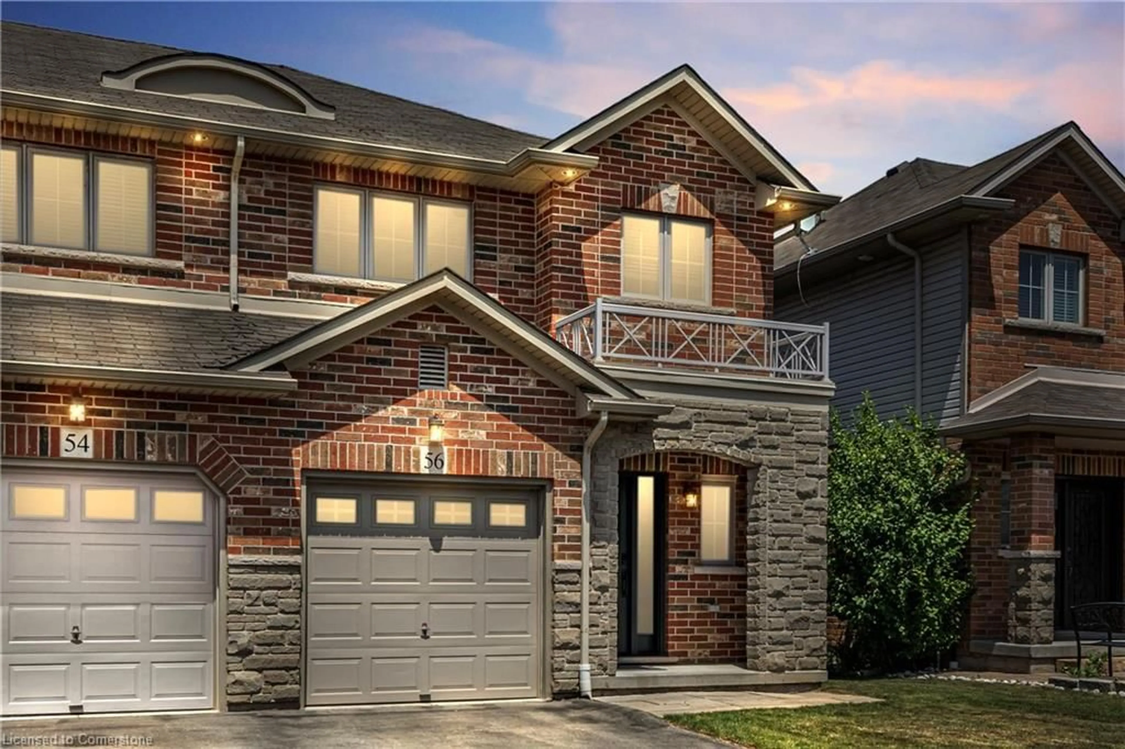 Home with brick exterior material, street for 56 Marina Point Cres, Hamilton Ontario L8E 0E4
