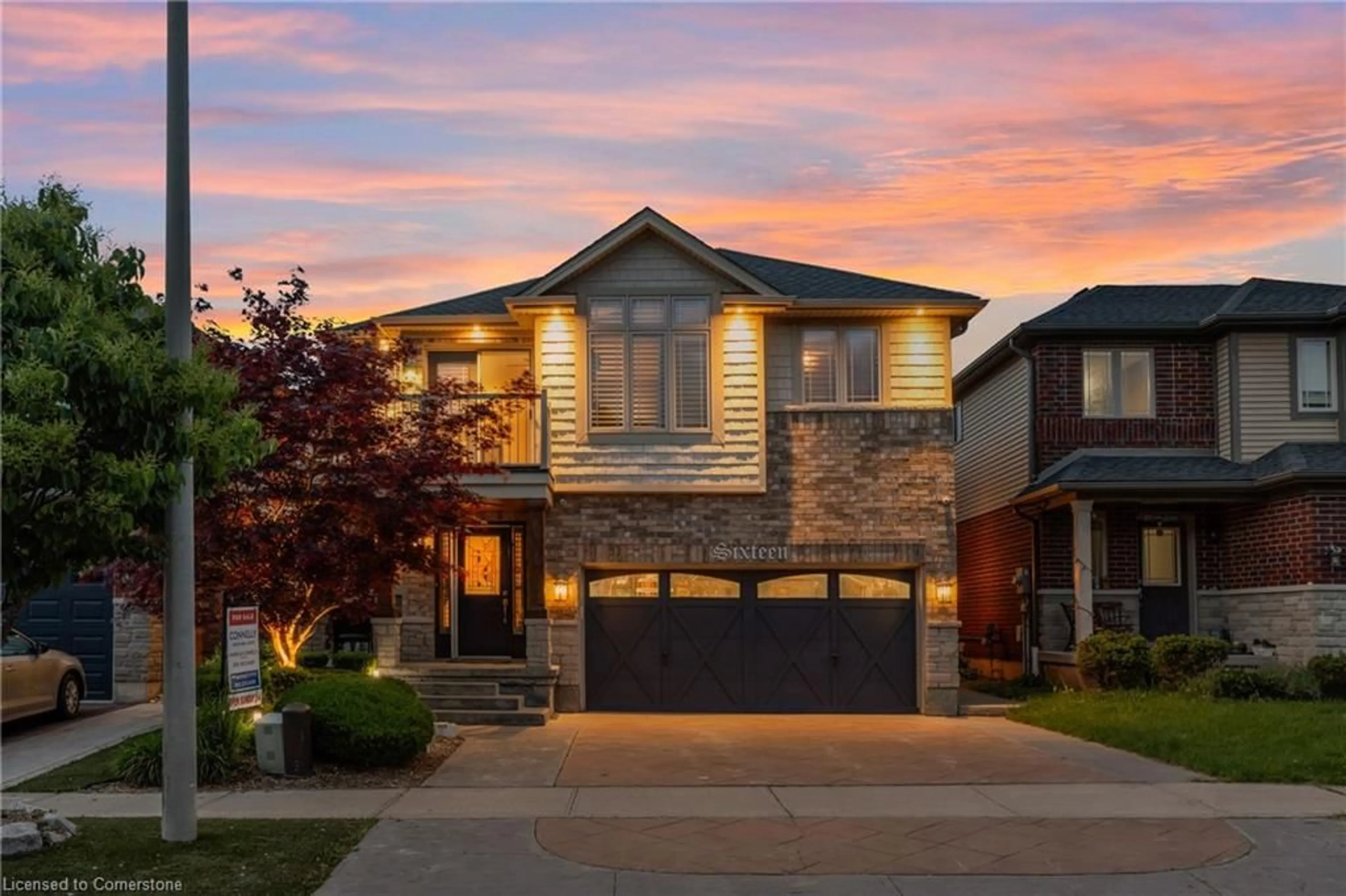 Home with brick exterior material, street for 16 Sycamore Cres, Grimsby Ontario L3M 5P7