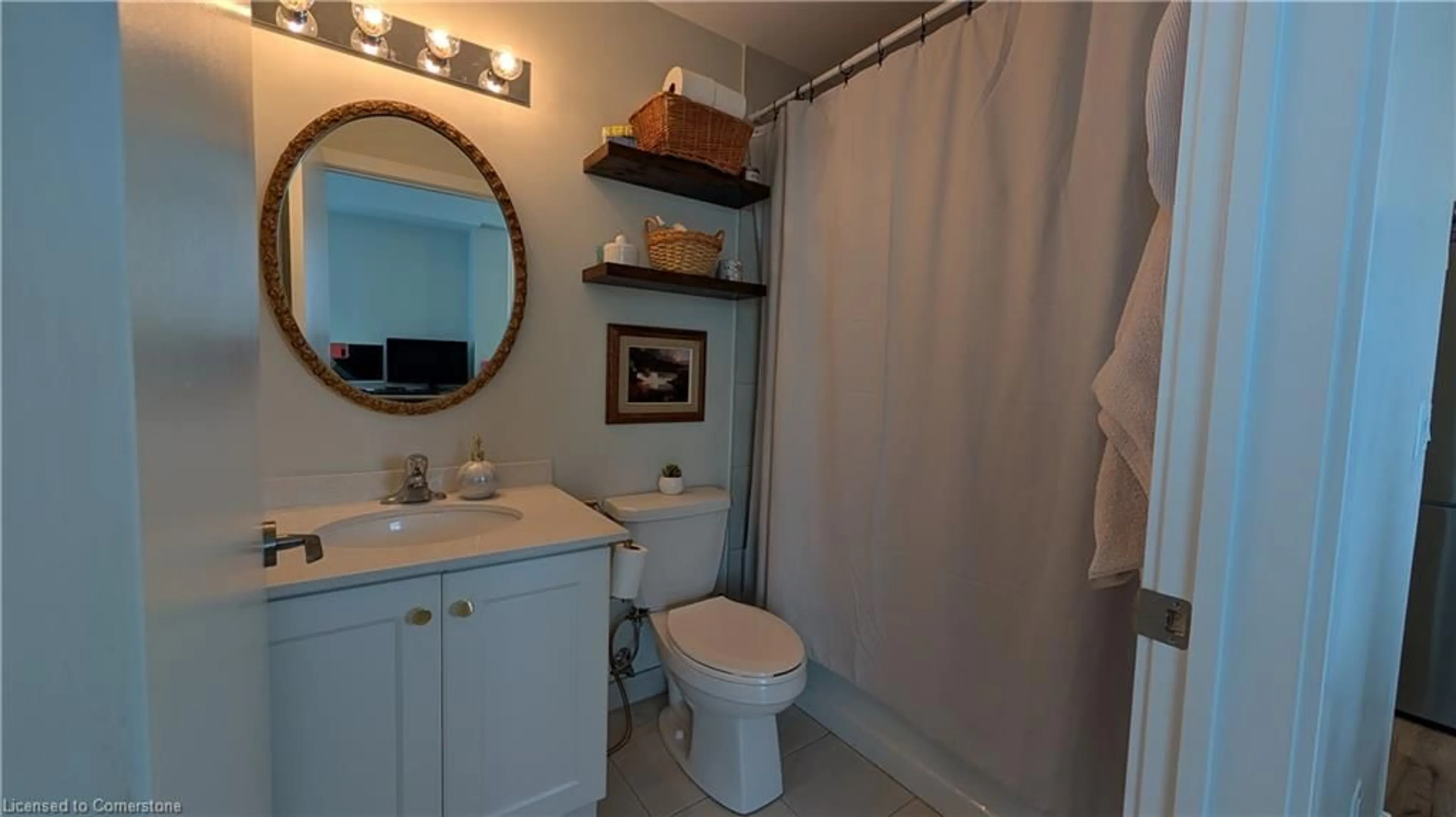 Standard bathroom, ceramic/tile floor for 600 North Service Rd #222, Hamilton Ontario L8E 0L2