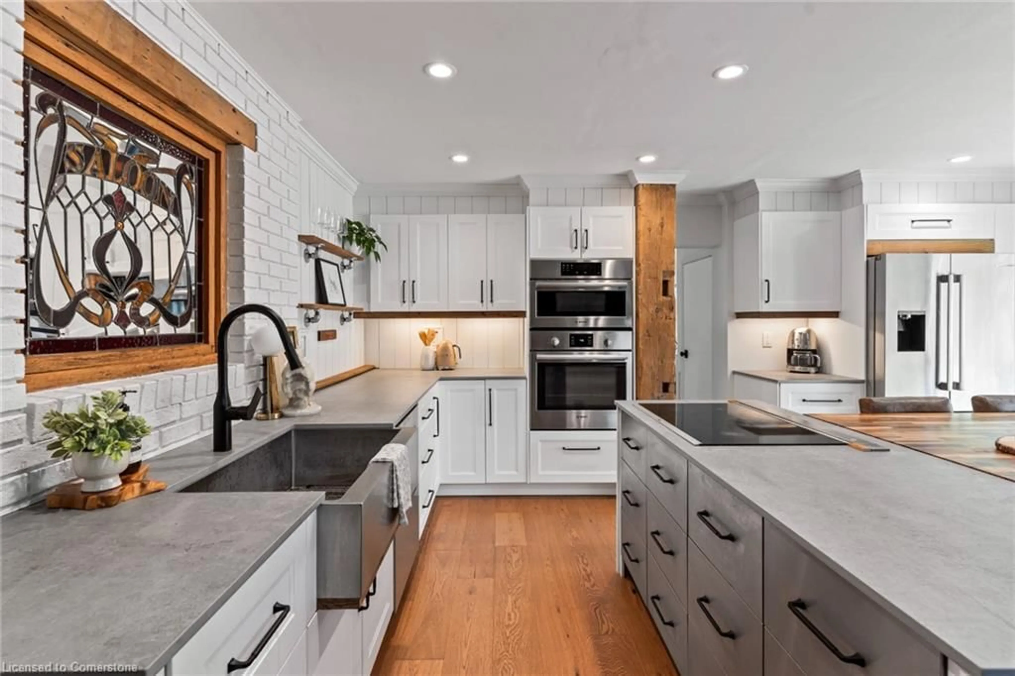 Contemporary kitchen, ceramic/tile floor for 4910 Trafalgar Road, Ballinafad Ontario N0B 1H0