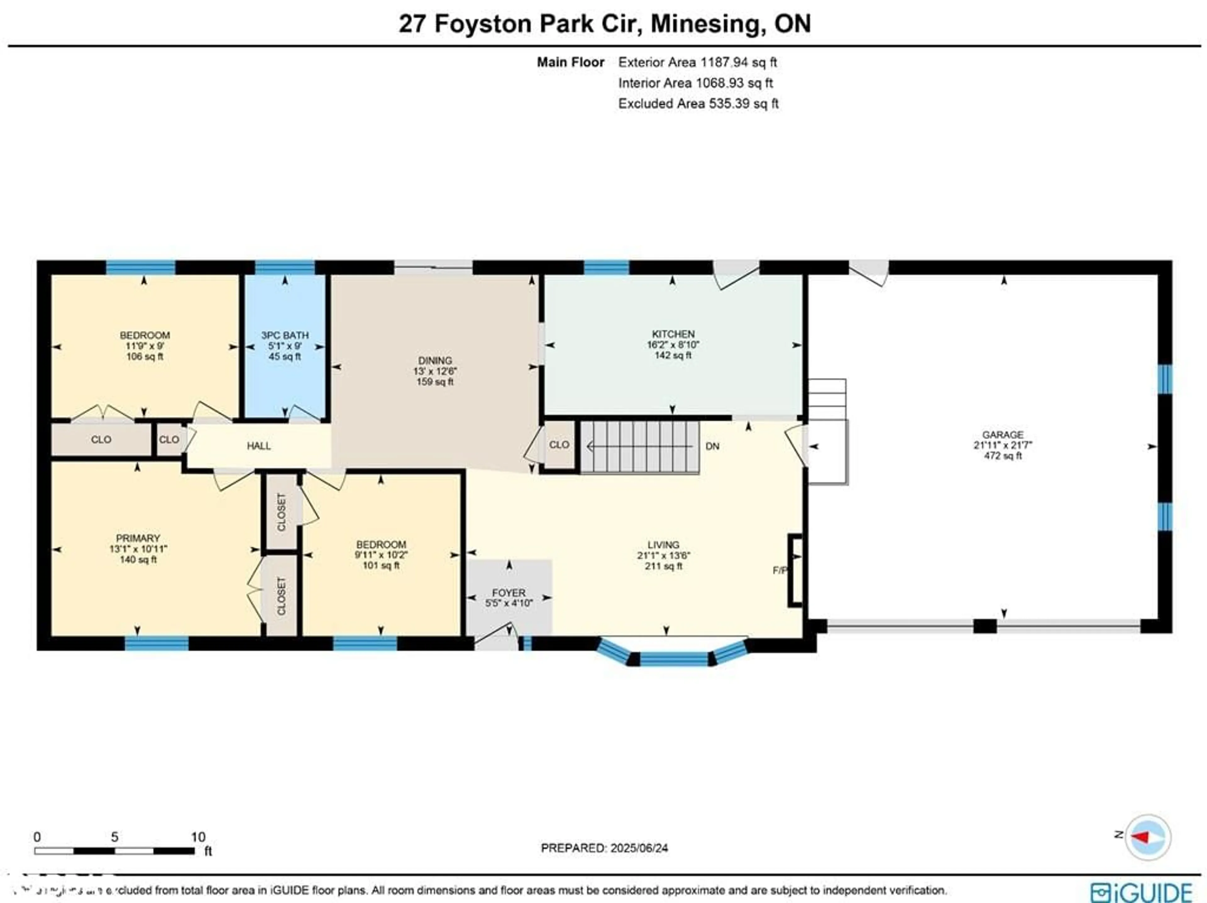 Floor plan for 27 Foyston Park Circle, Minesing Ontario L9X 0A1