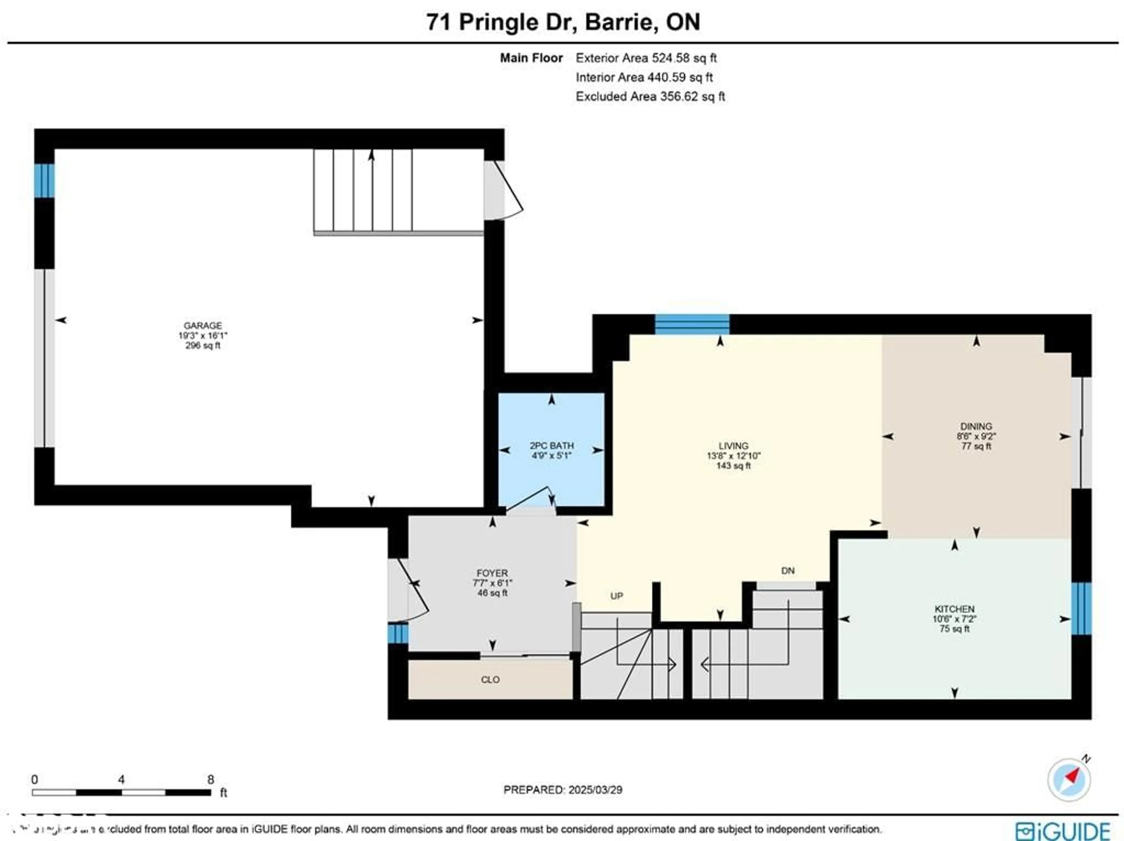 Floor plan for 71 Pringle Dr, Barrie Ontario L4N 0R2