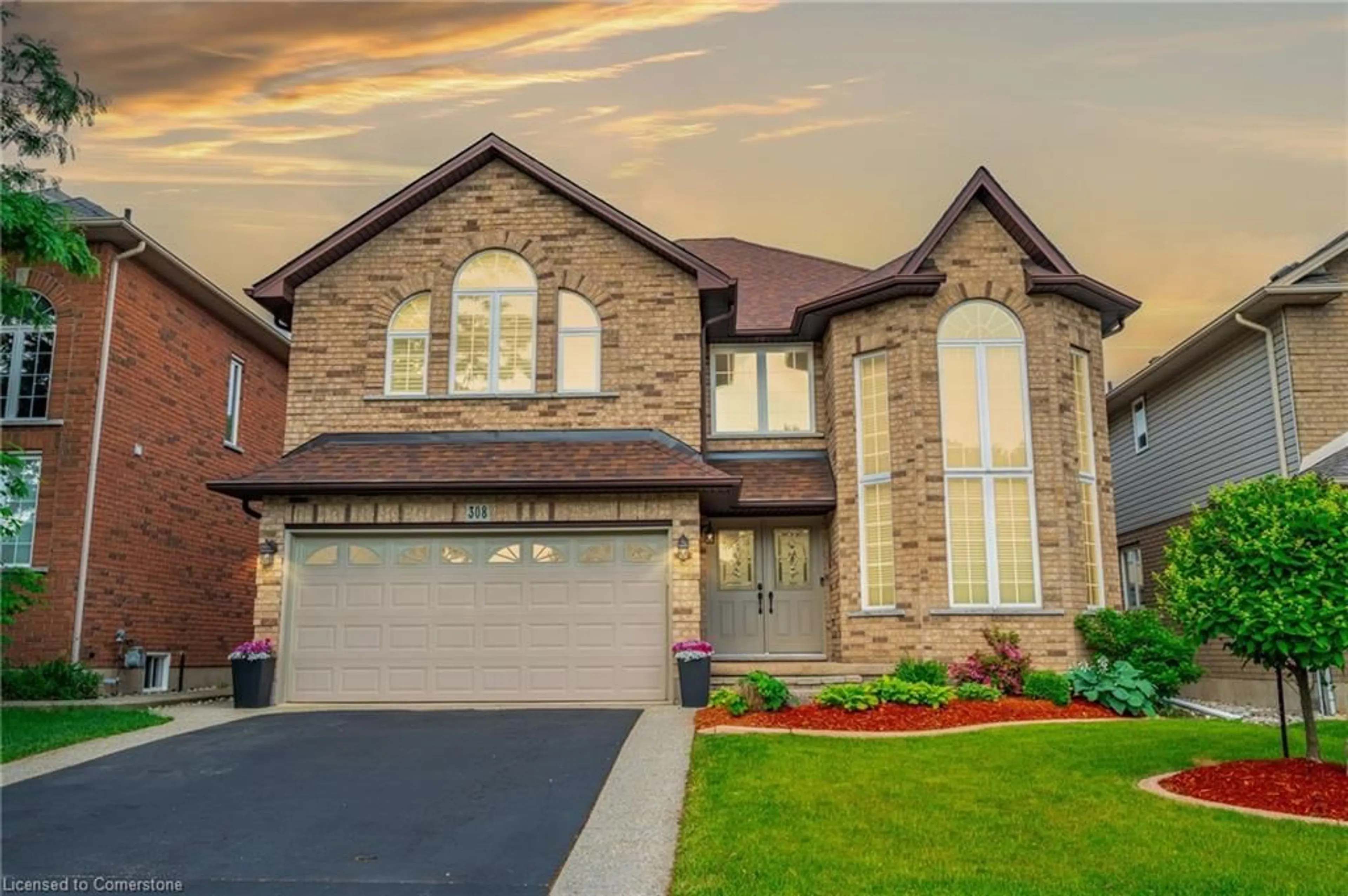 Home with brick exterior material, street for 308 Kitty Murray Lane, Ancaster Ontario L9K 1N6