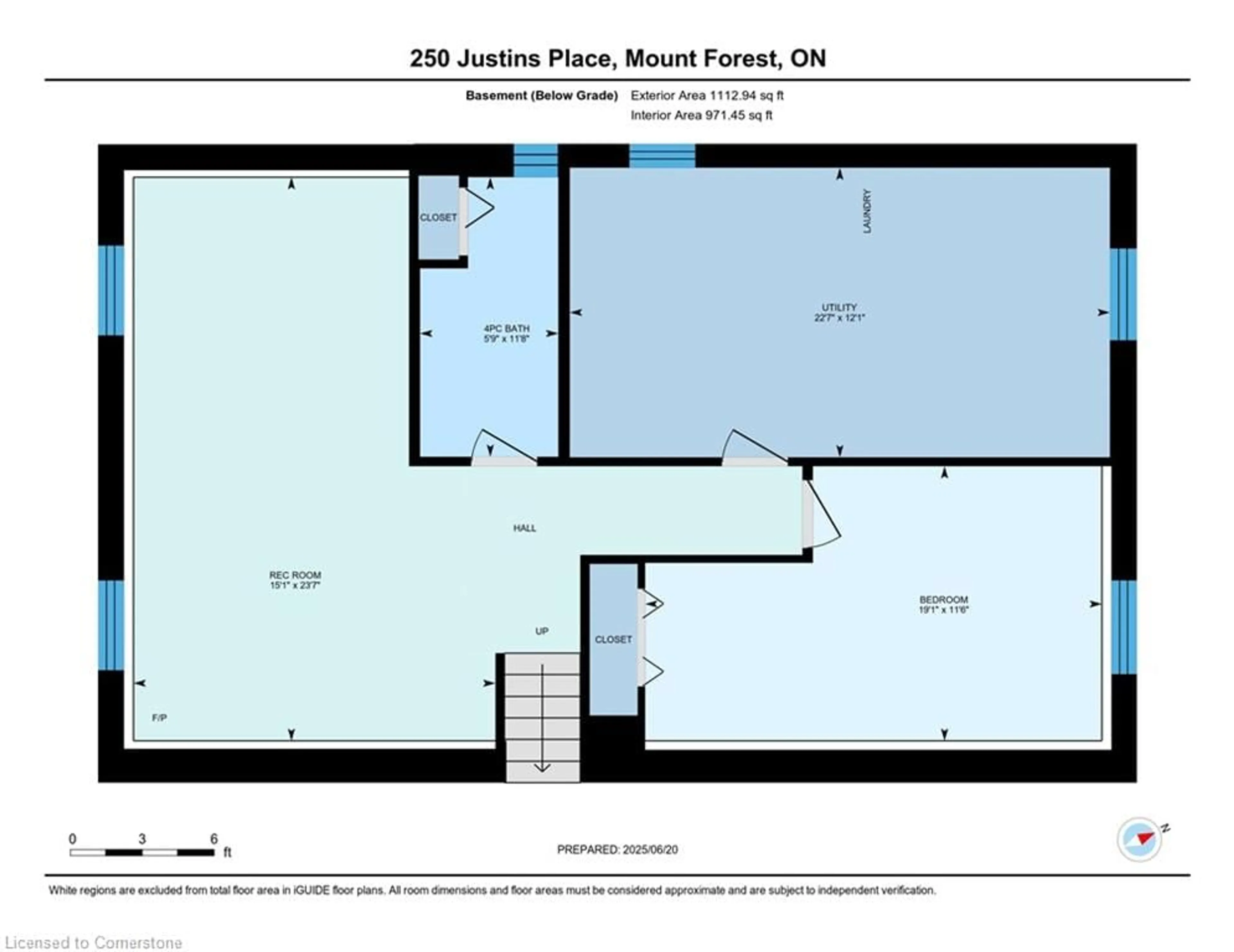 Floor plan for 250 Justin's Pl, Mount Forest Ontario N0G 2L3