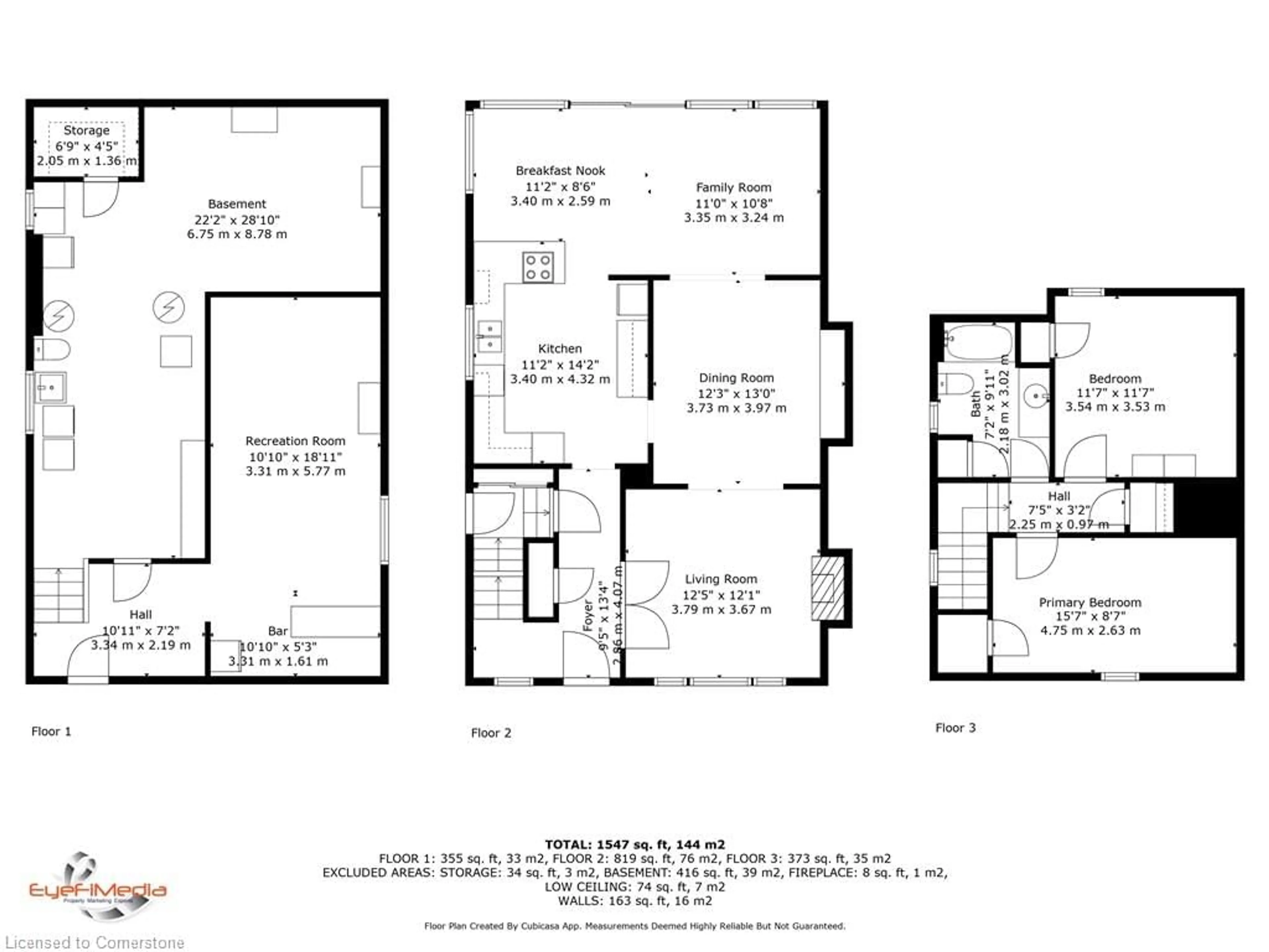 Floor plan for 199 1/2 Dundas Lane, Cambridge Ontario N1R 1S7