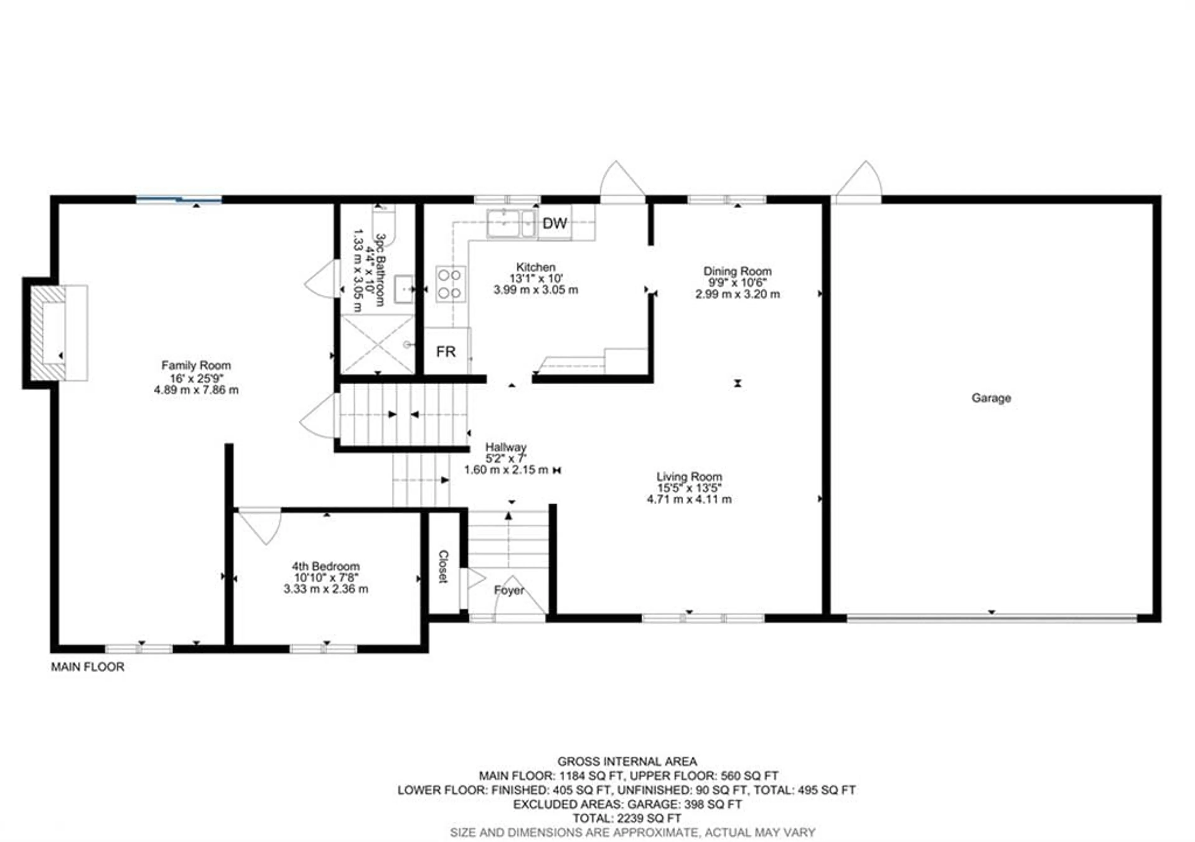 Floor plan for 19 Wesley Cres, Wellington Ontario N0B 1T0
