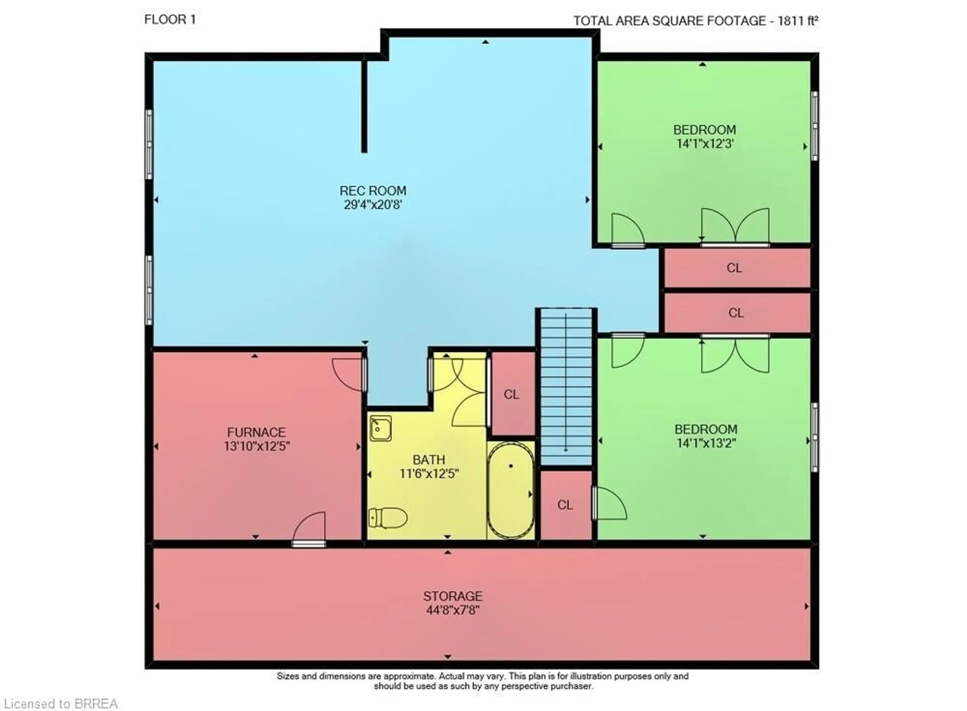 Floor plan for 290 Mulligan Rd, Caledonia Ontario N3W 2G9