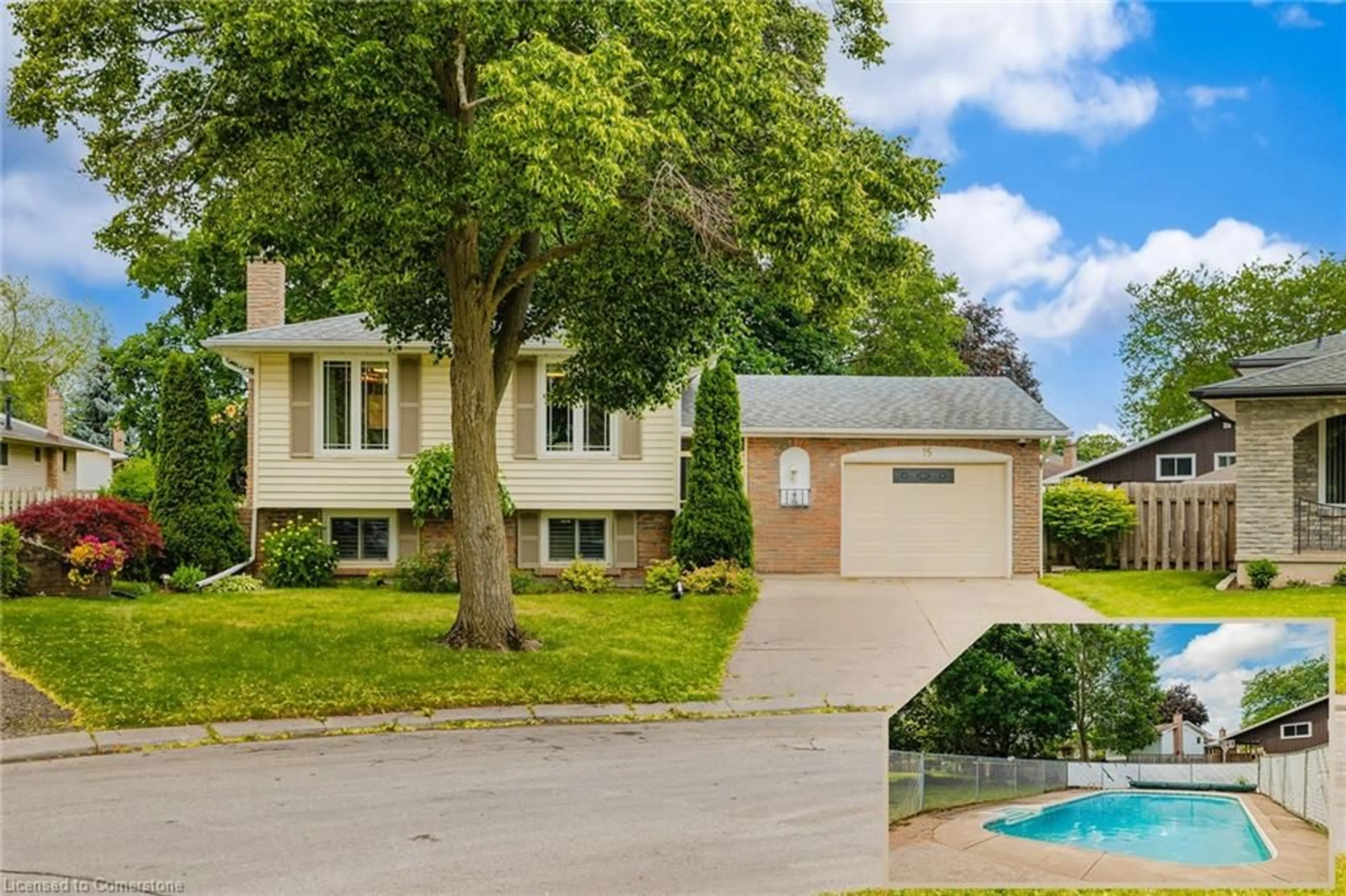 A pic from outside/outdoor area/front of a property/back of a property/a pic from drone, street for 15 Laguna Cres, St. Catharines Ontario L2M 6Z9