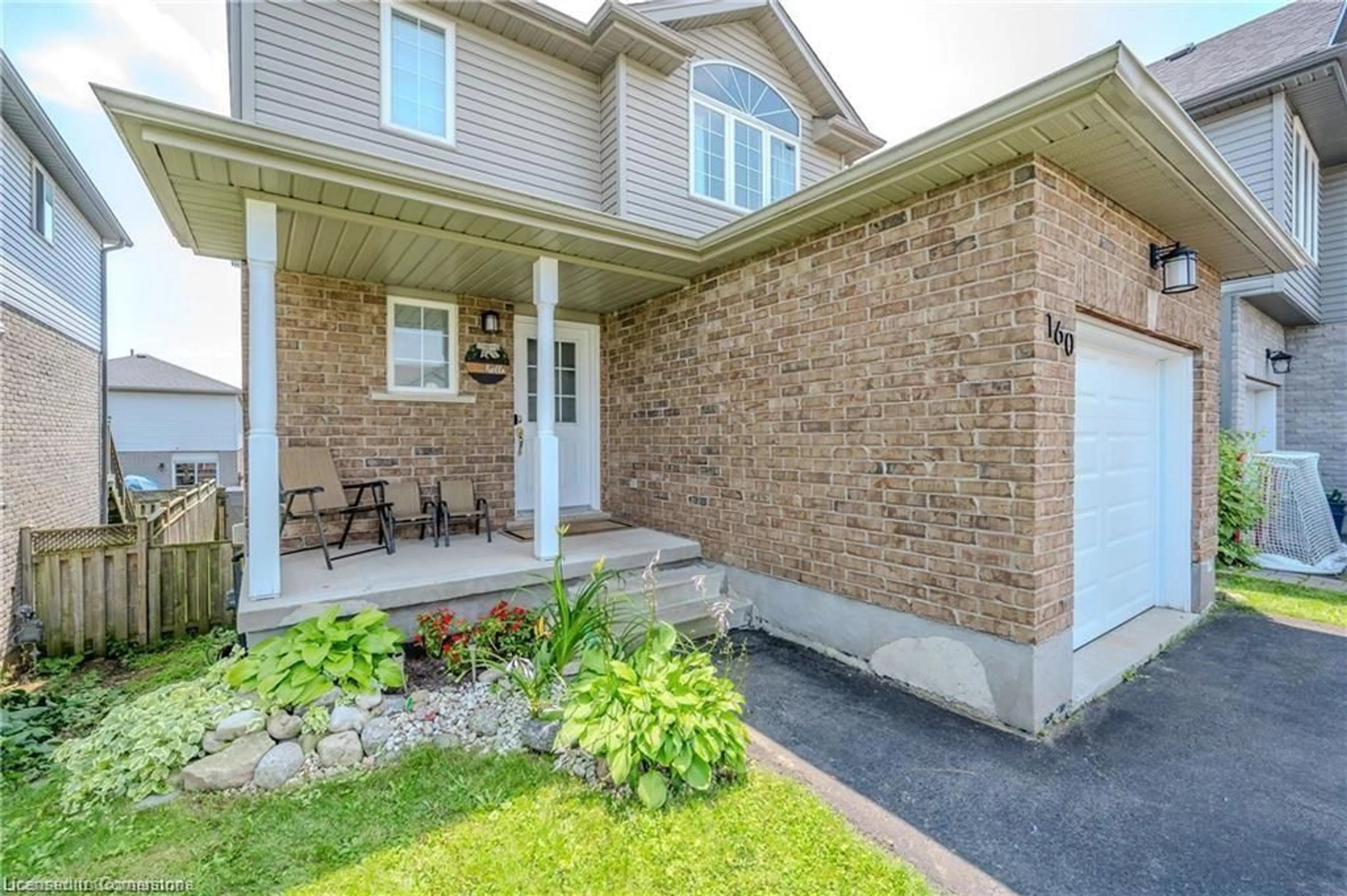 Home with brick exterior material, street for 160 Prosperity Dr, Kitchener Ontario N2E 4E5