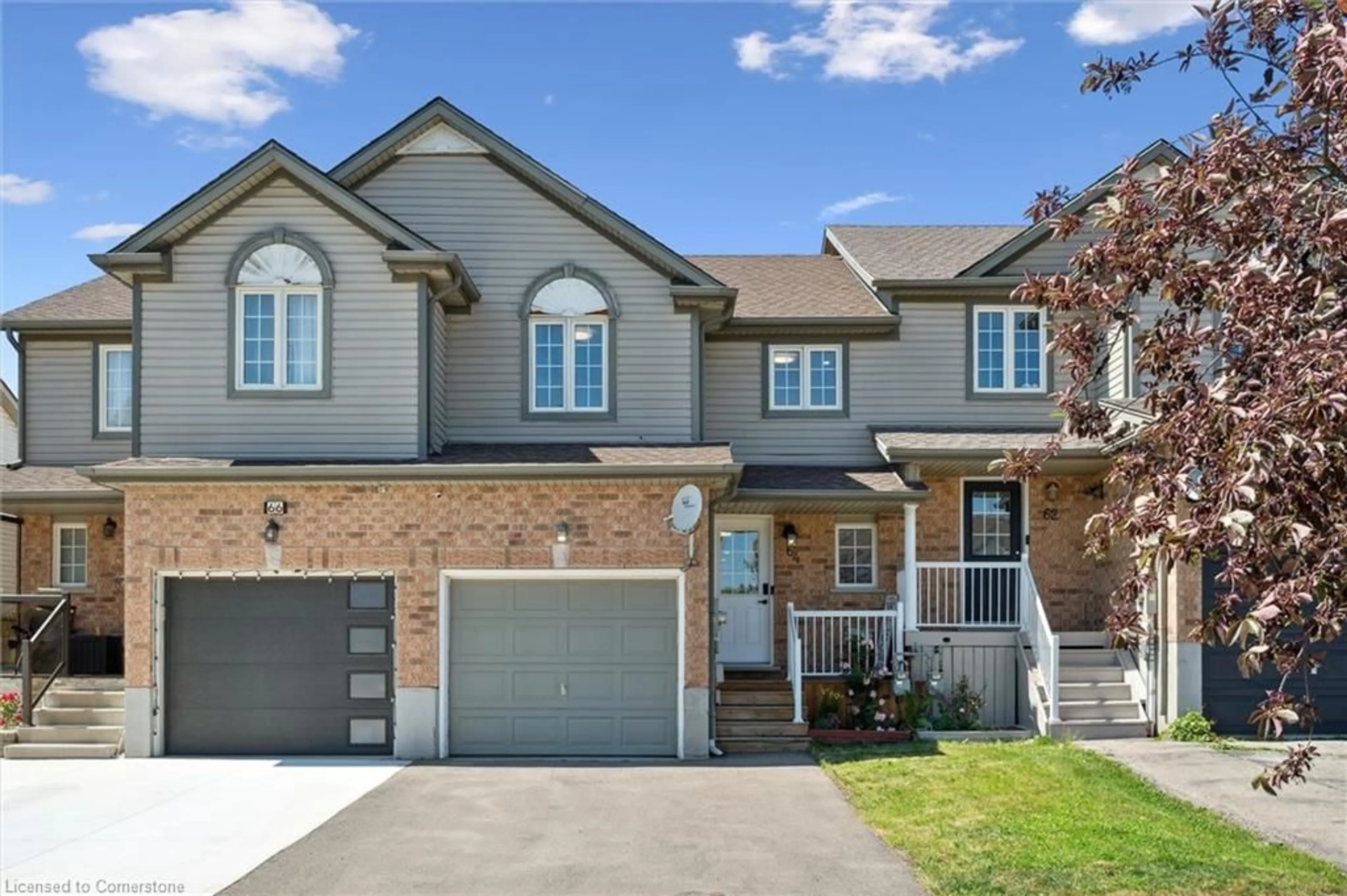Home with brick exterior material, street for 64 Foxglove Cres, Kitchener Ontario N2E 3Y7