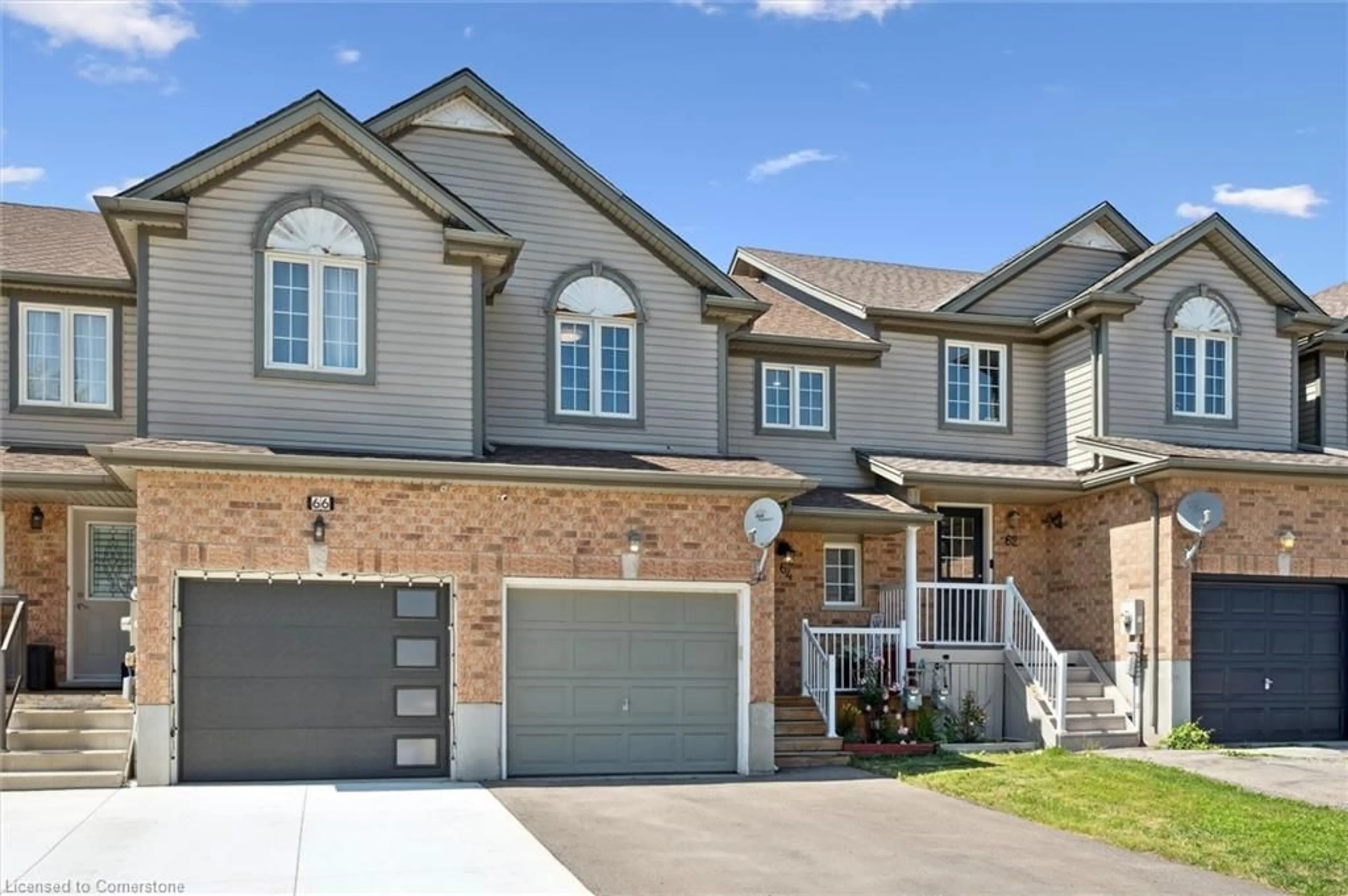 Home with brick exterior material, street for 64 Foxglove Cres, Kitchener Ontario N2E 3Y7