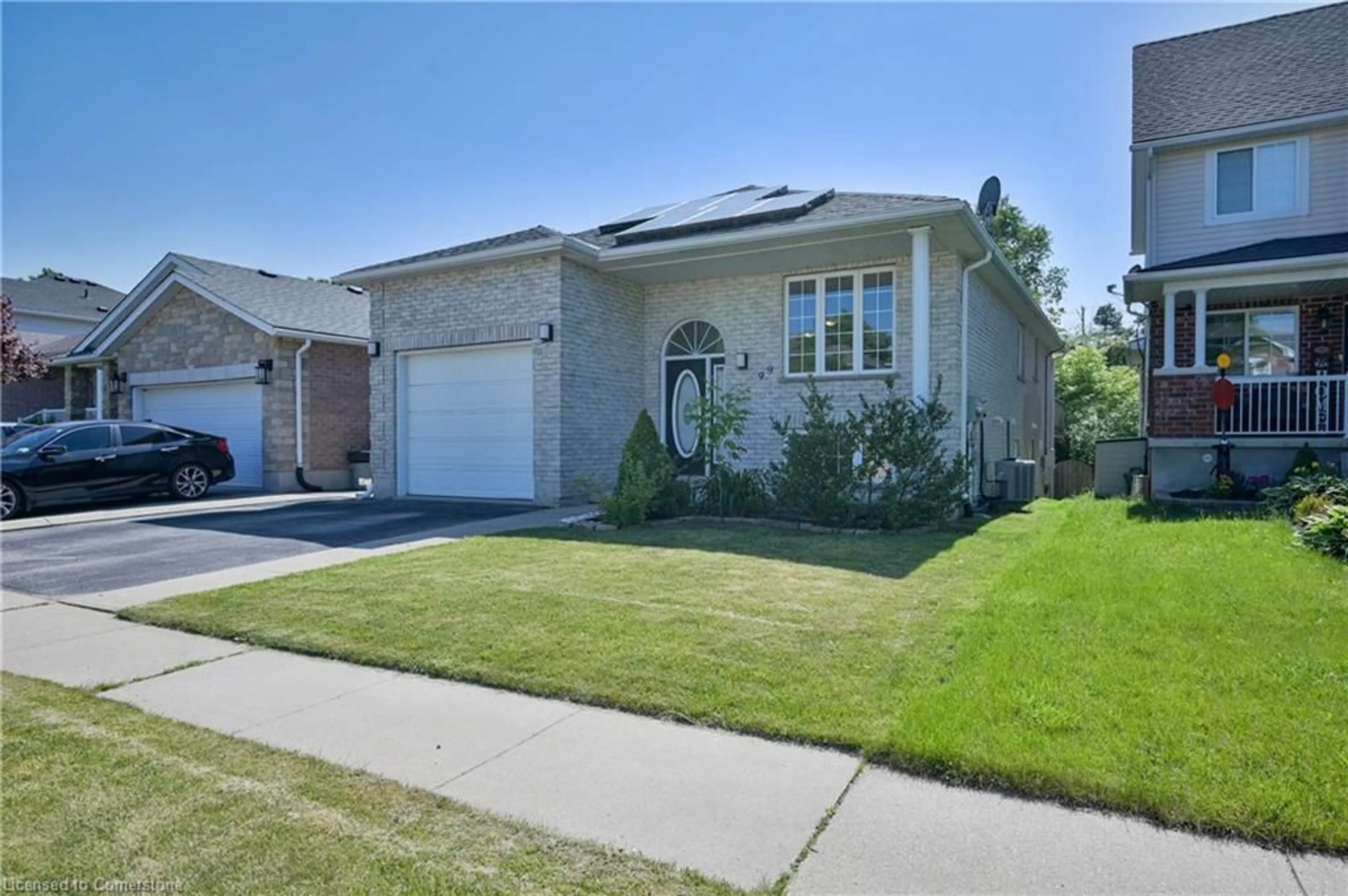 Home with brick exterior material, street for 99 Langlaw Dr, Cambridge Ontario N1P 1J1