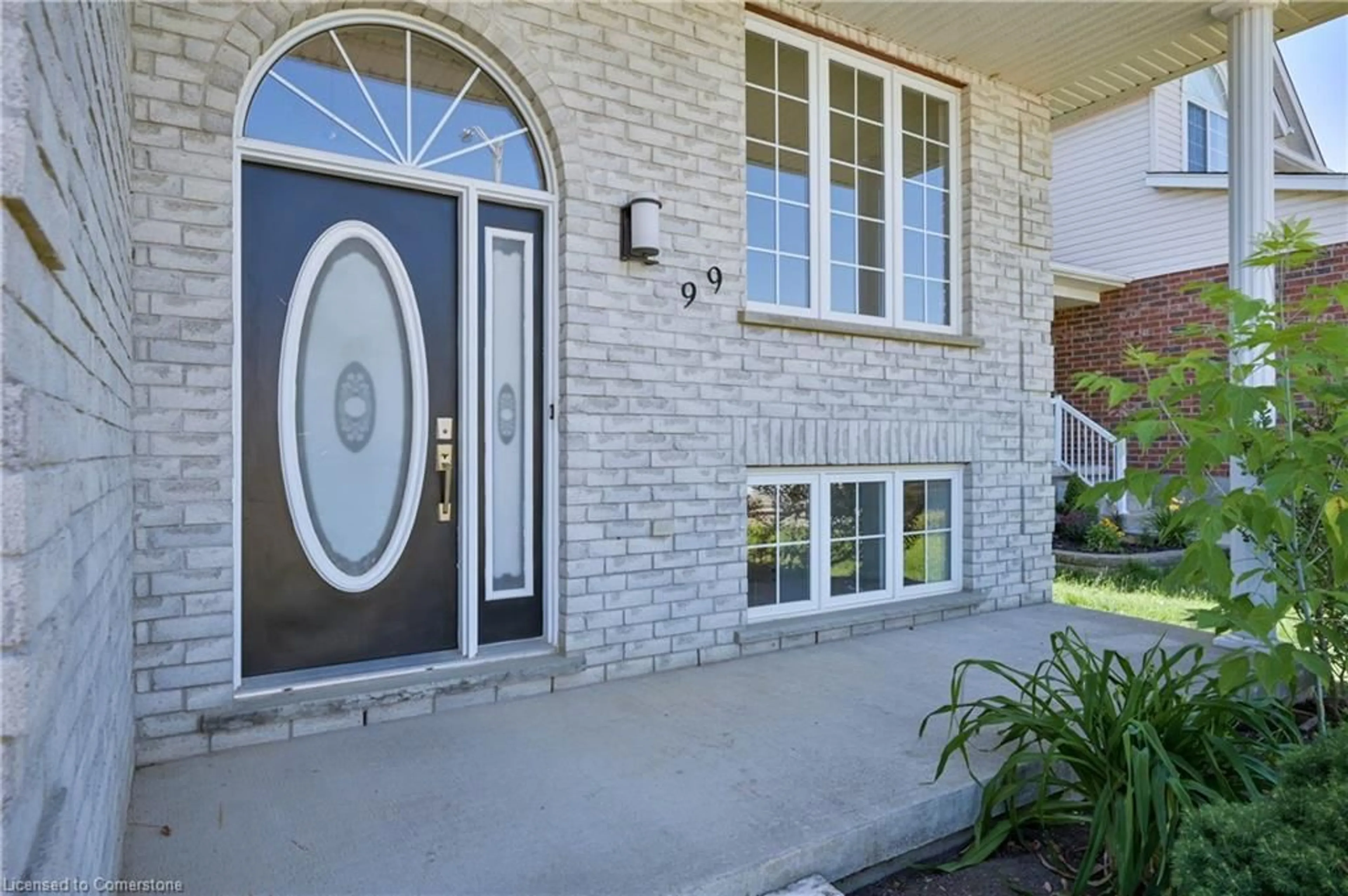 Home with brick exterior material, street for 99 Langlaw Dr, Cambridge Ontario N1P 1J1