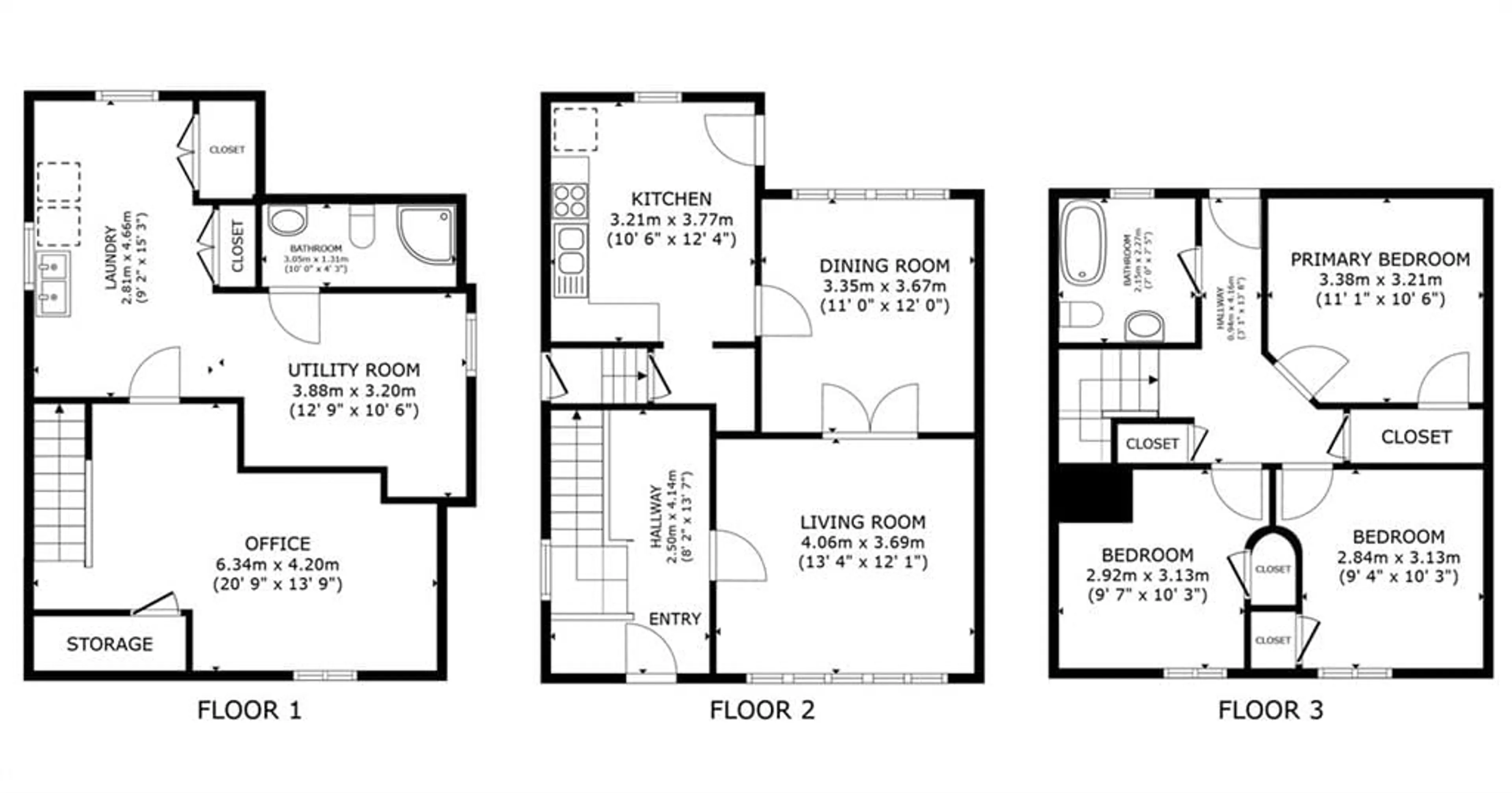 Floor plan for 490 George St, Peterborough Ontario K9J 3E5