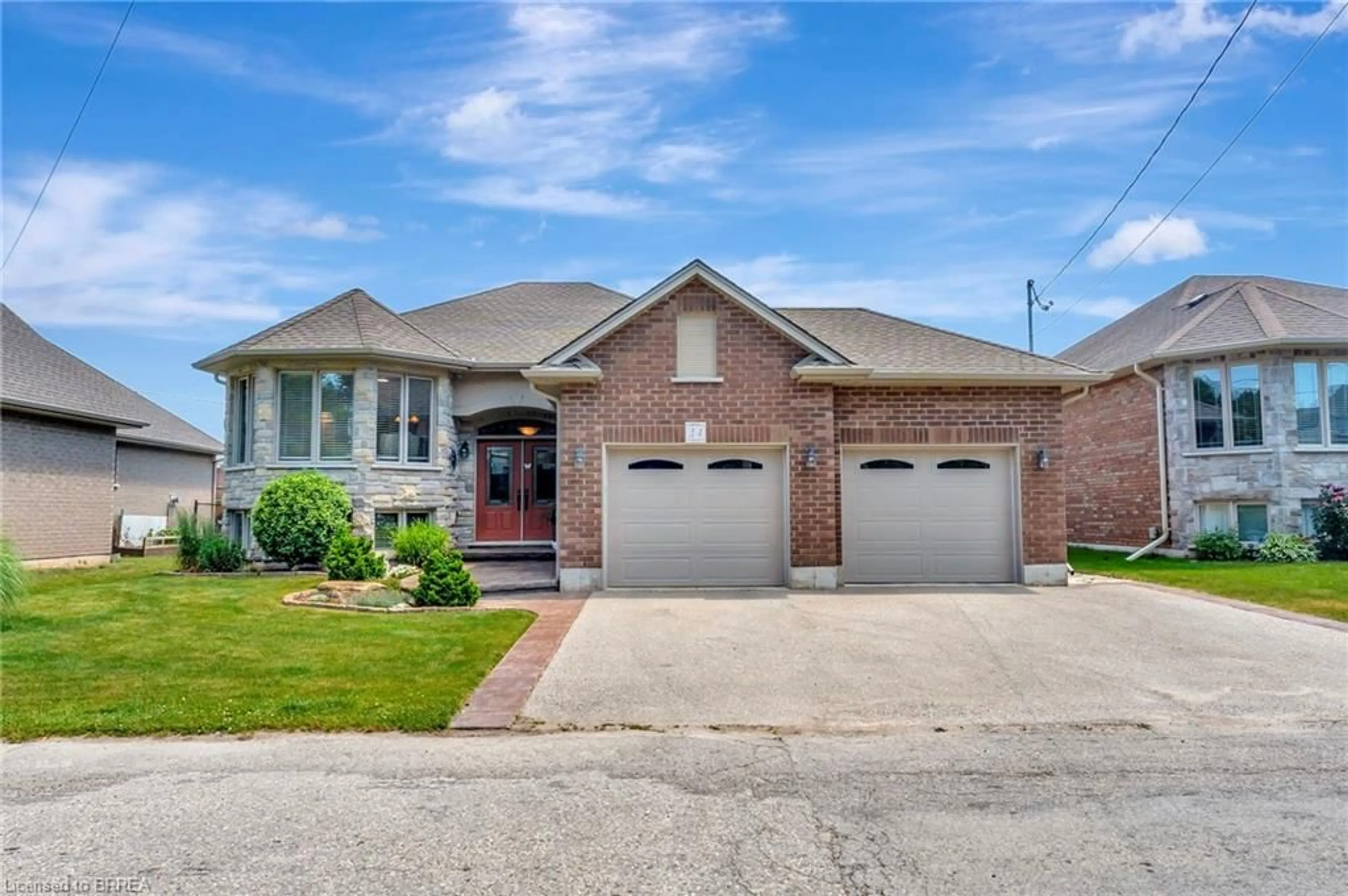 Home with brick exterior material, street for 14 Robinson Rd, Waterford Ontario N0E 1Y0