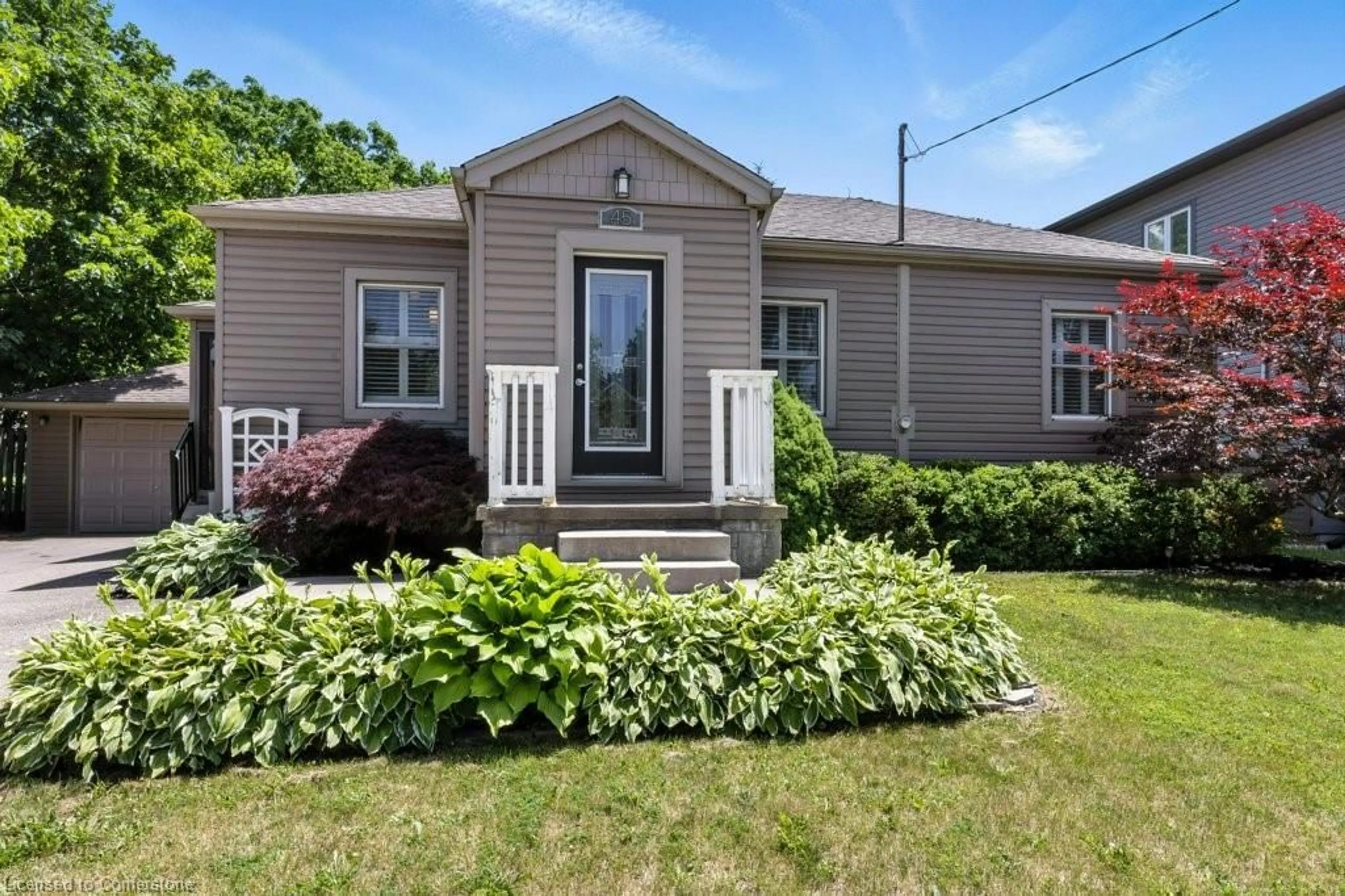 Home with vinyl exterior material, street for 45 Second Ave, Kitchener Ontario N2C 1N4