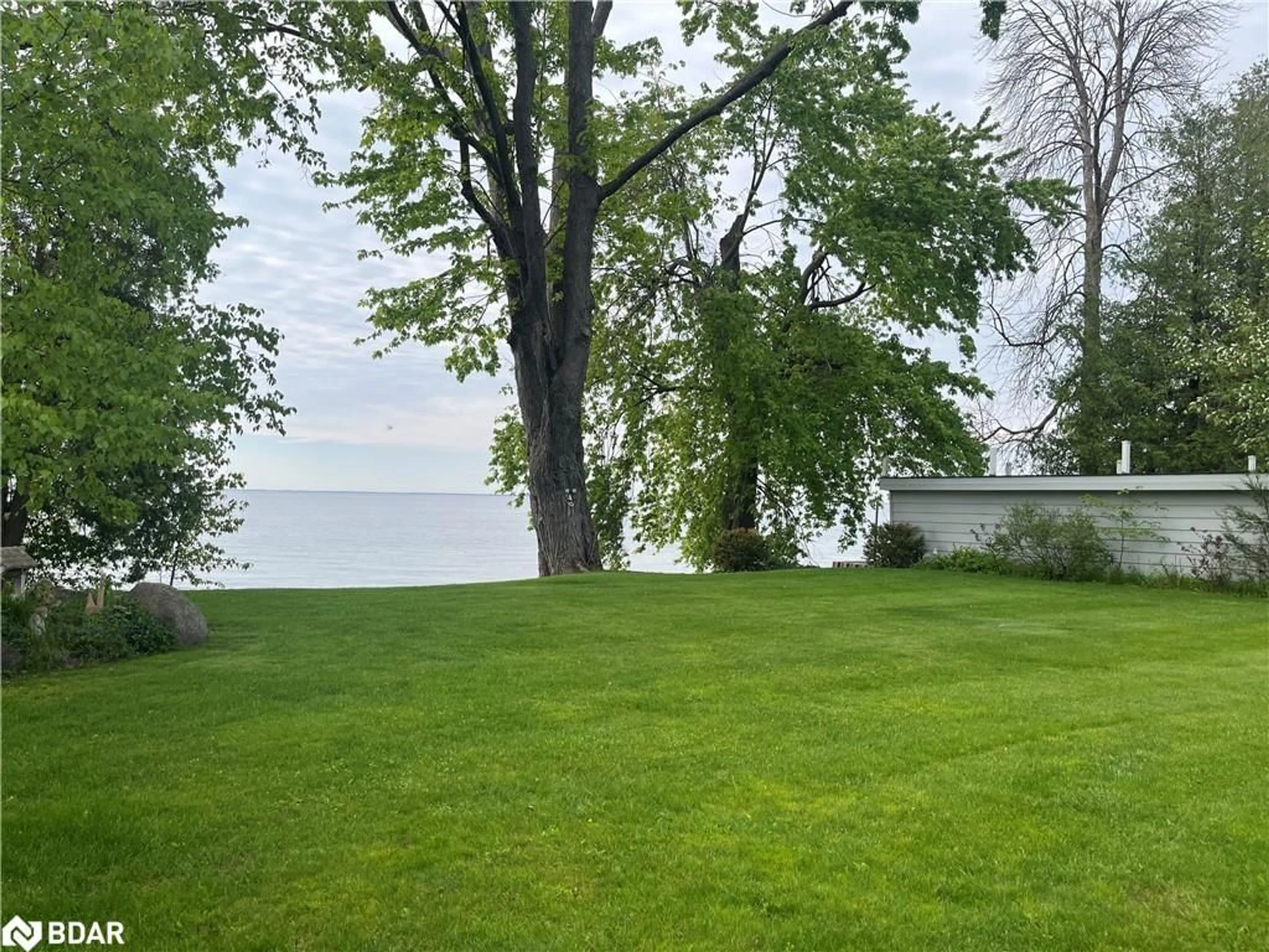 Patio, water/lake/river/ocean view for 155 Parkside Dr, Oro-Medonte Ontario L3V 0K8