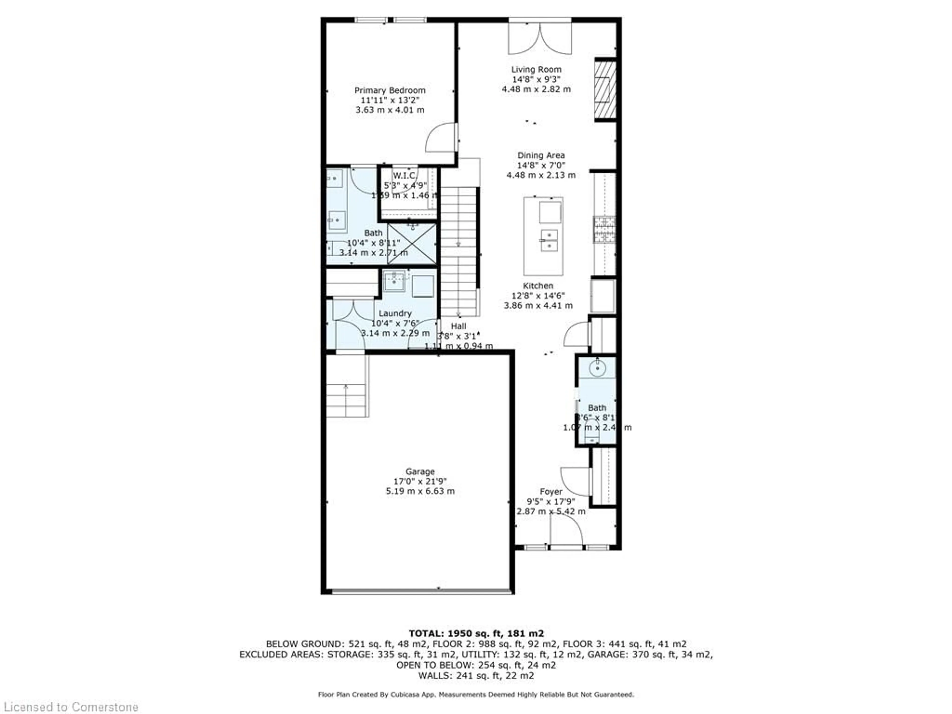 Floor plan for 51 Serviceberry Lane #2, Simcoe Ontario N3Y 0E5