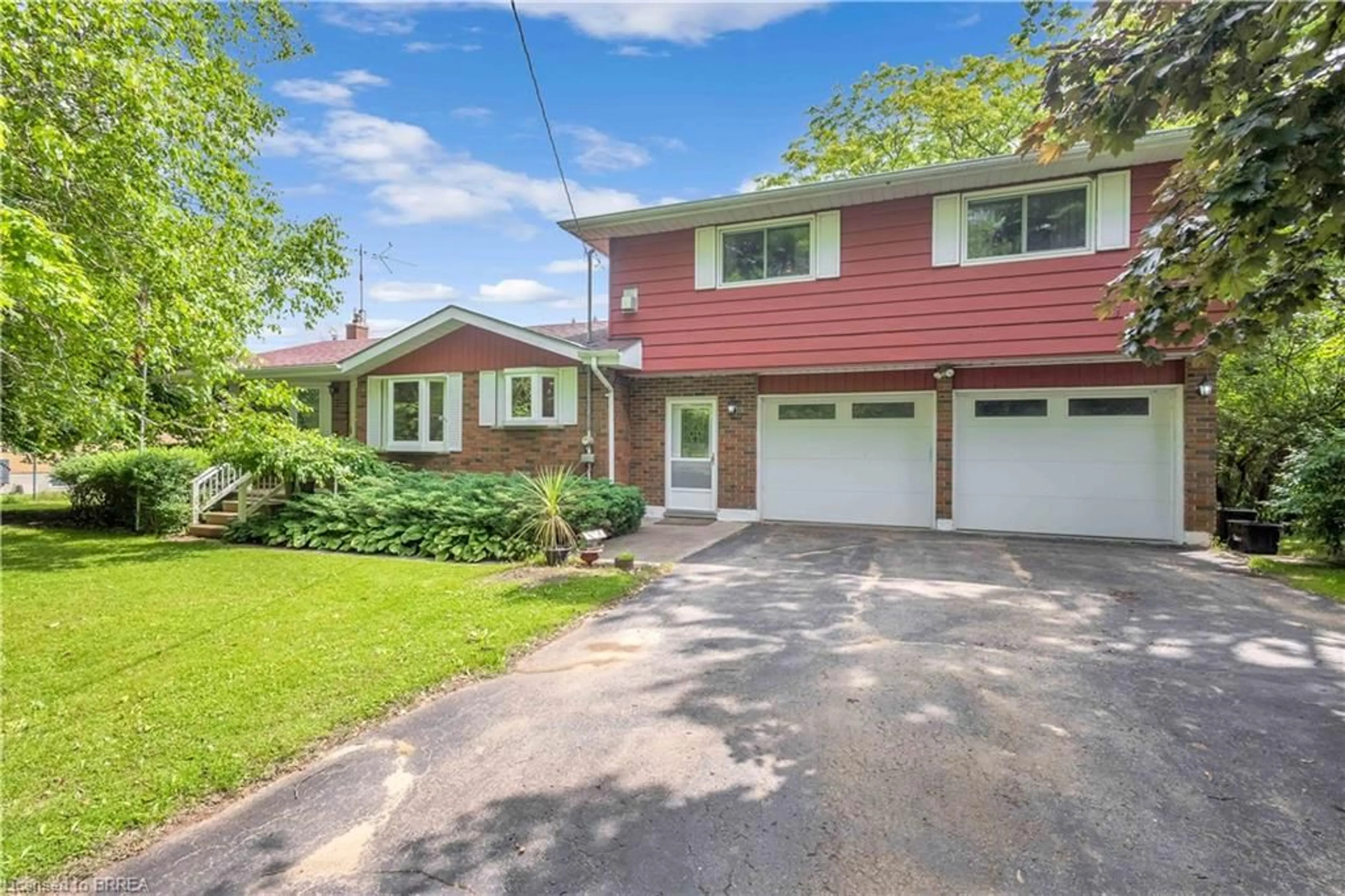 Home with brick exterior material, street for 2246 County Line 74, Haldimand County Ontario N0A 1H0