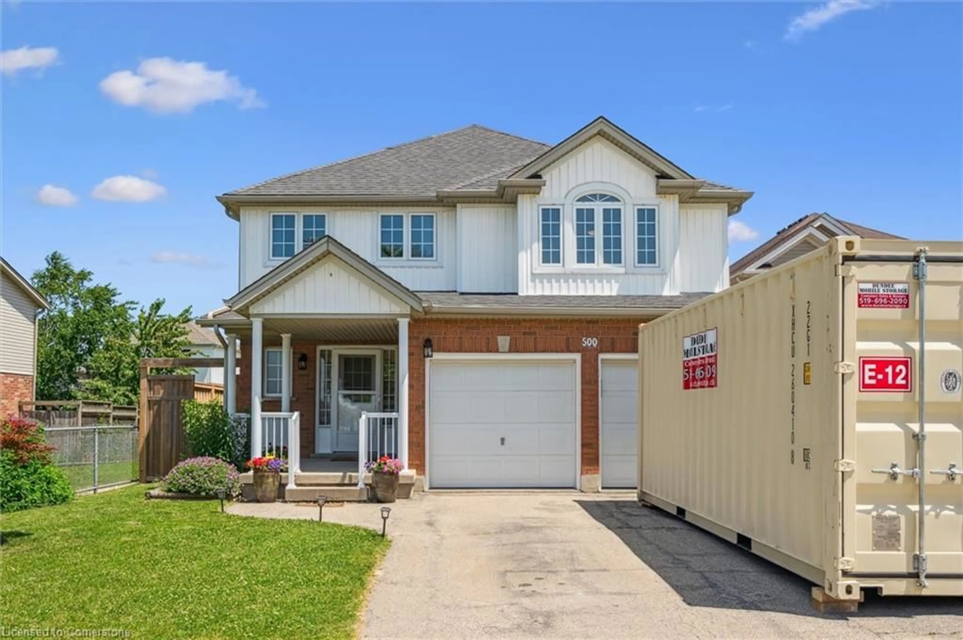 Home with brick exterior material, street for 500 Bridlewreath Crt, Kitchener Ontario N2E 3V6