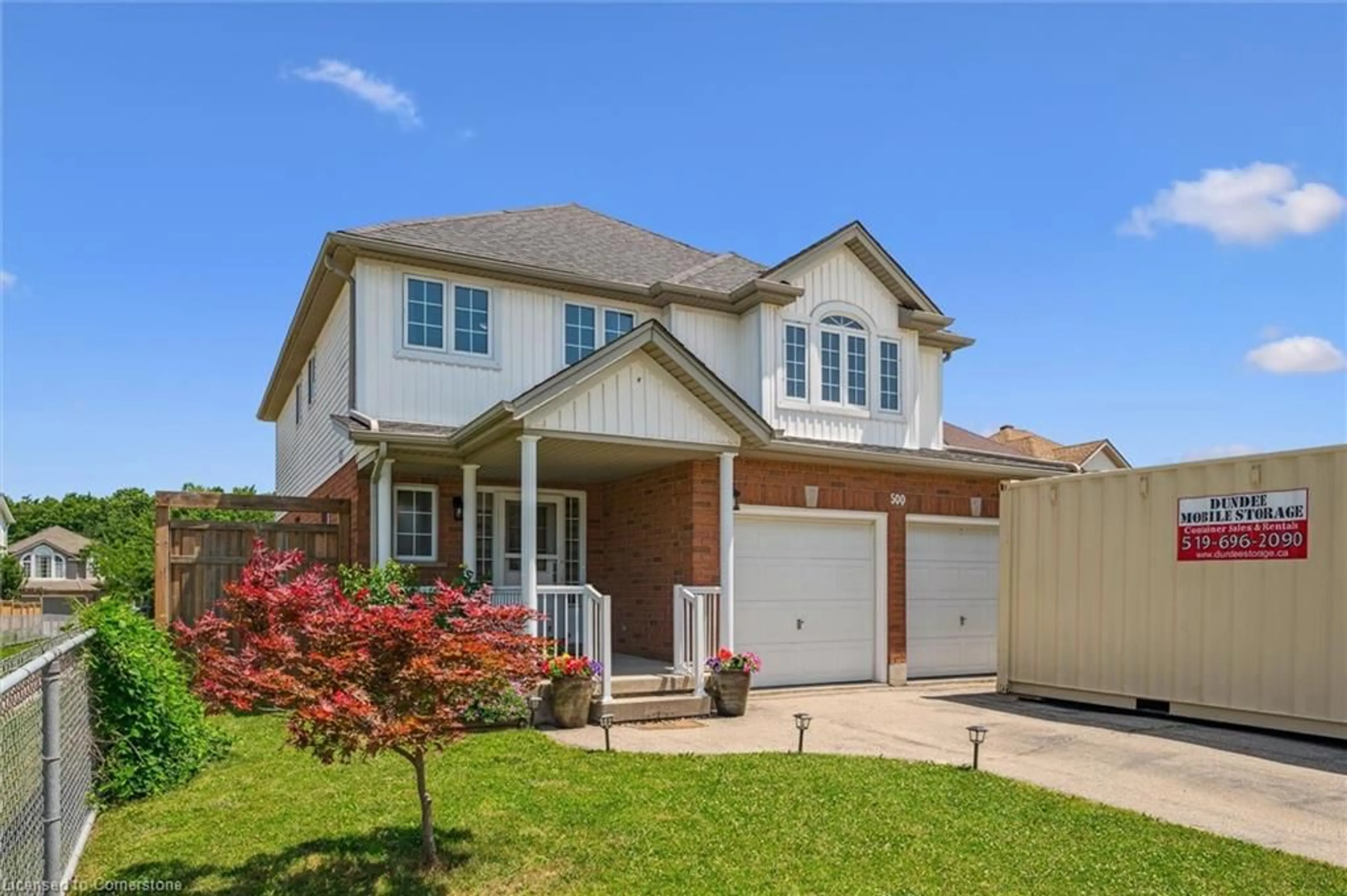 Home with vinyl exterior material, street for 500 Bridlewreath Crt, Kitchener Ontario N2E 3V6