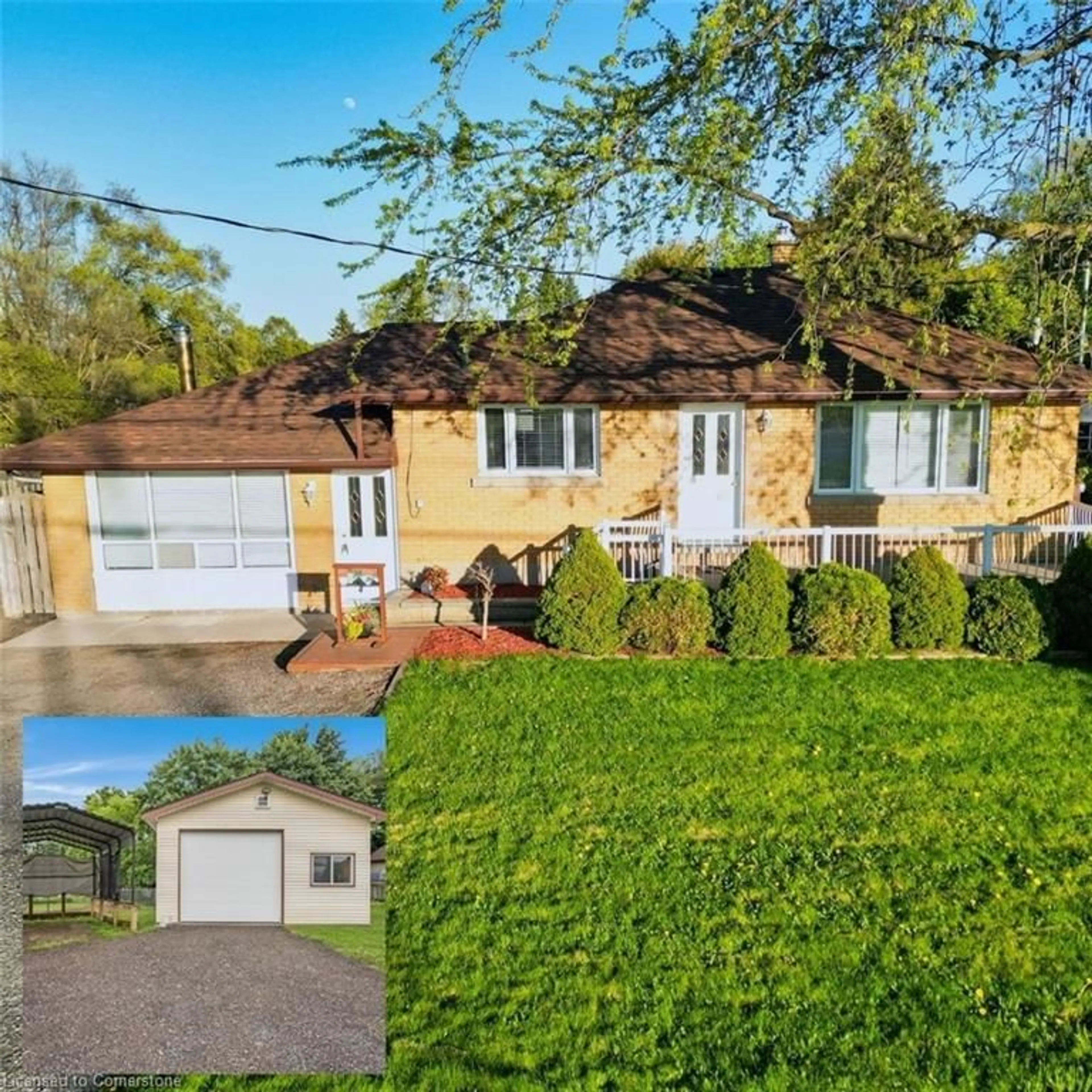 A pic from outside/outdoor area/front of a property/back of a property/a pic from drone, street for 7011 Wellington Road 124, Guelph/Eramosa Ontario N1H 6J4