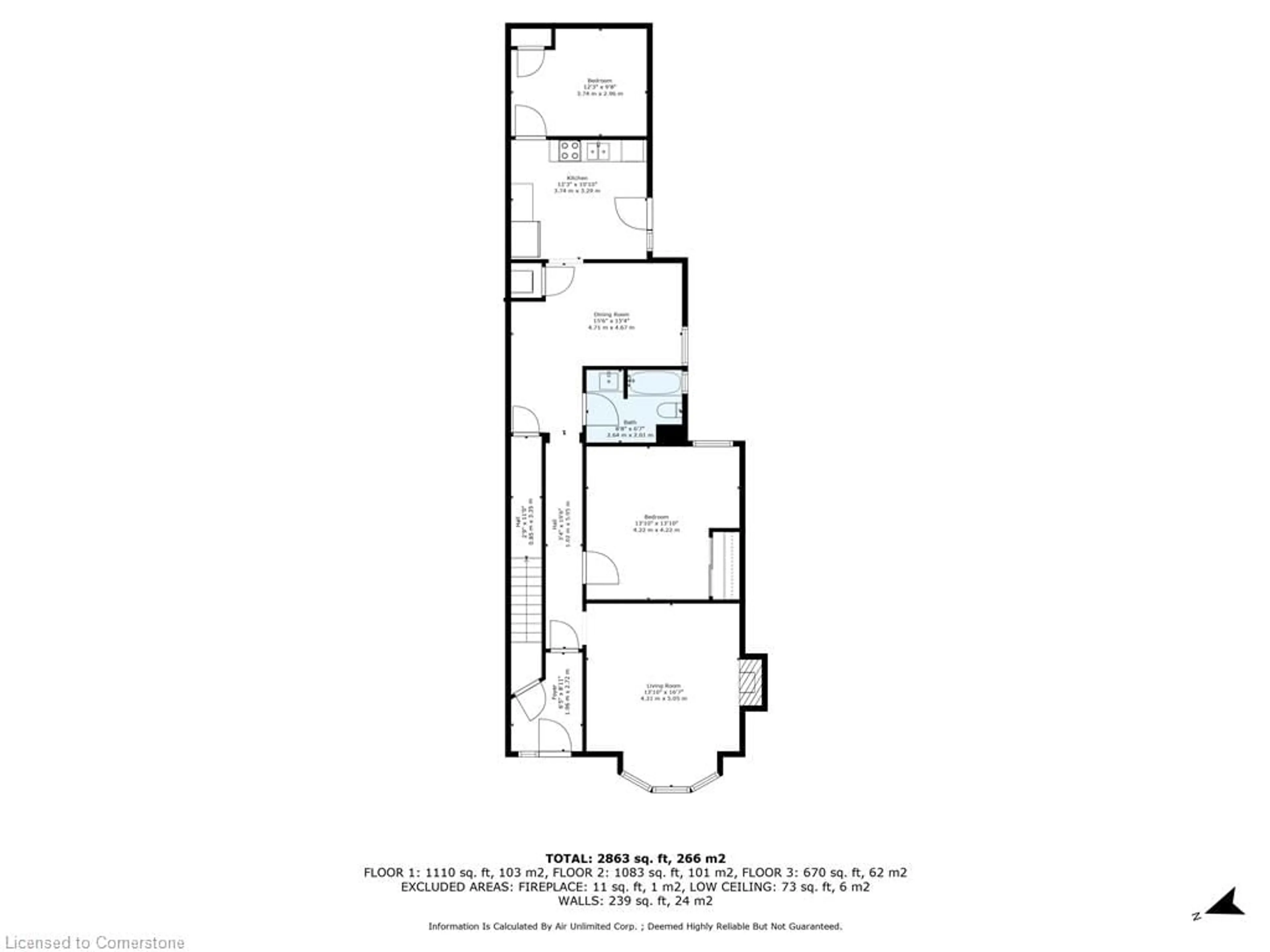 Floor plan for 214 Mary St, Hamilton Ontario L8L 4W1