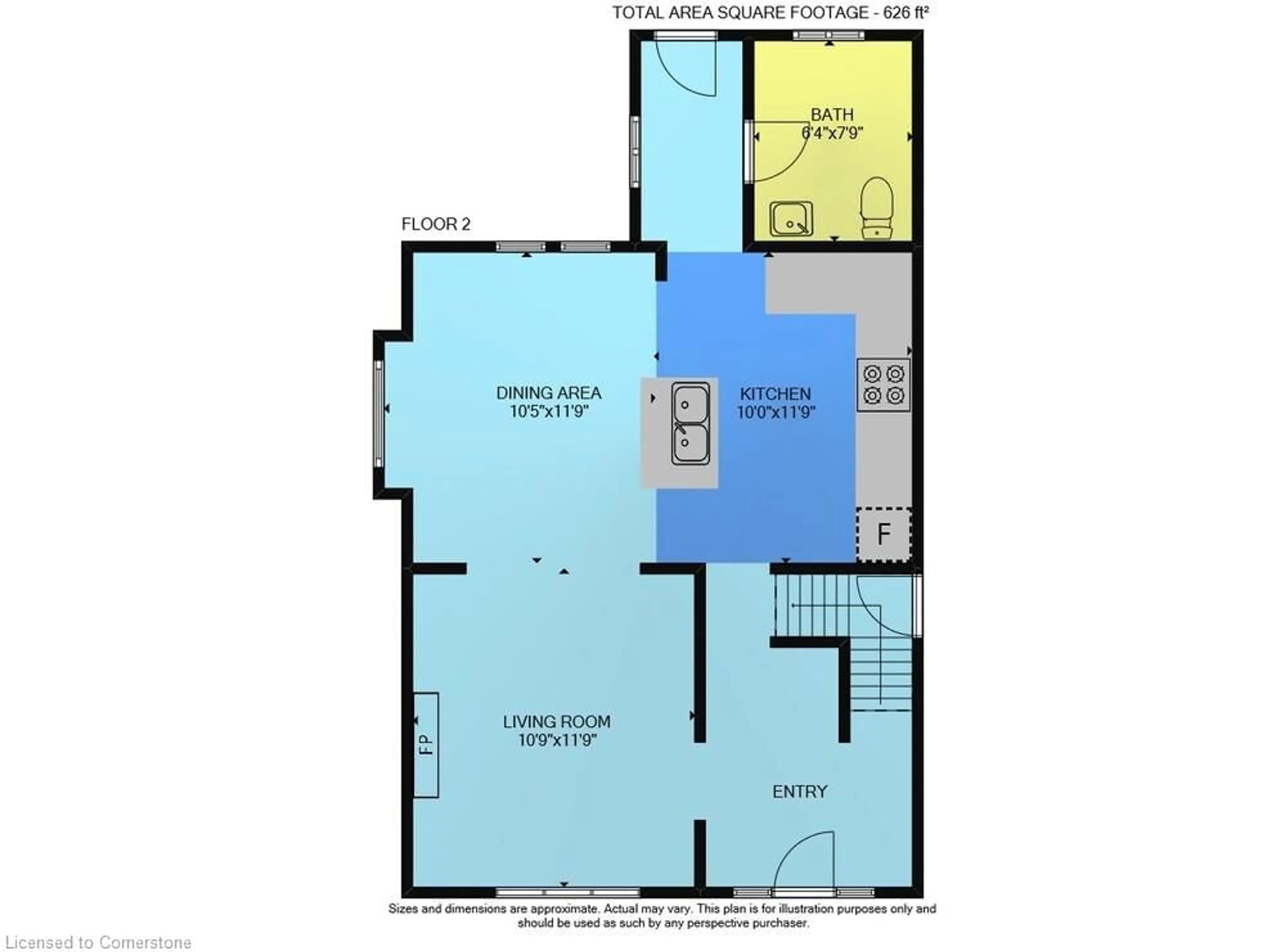 Floor plan for 145 Prospect St, Hamilton Ontario L8L 6X8