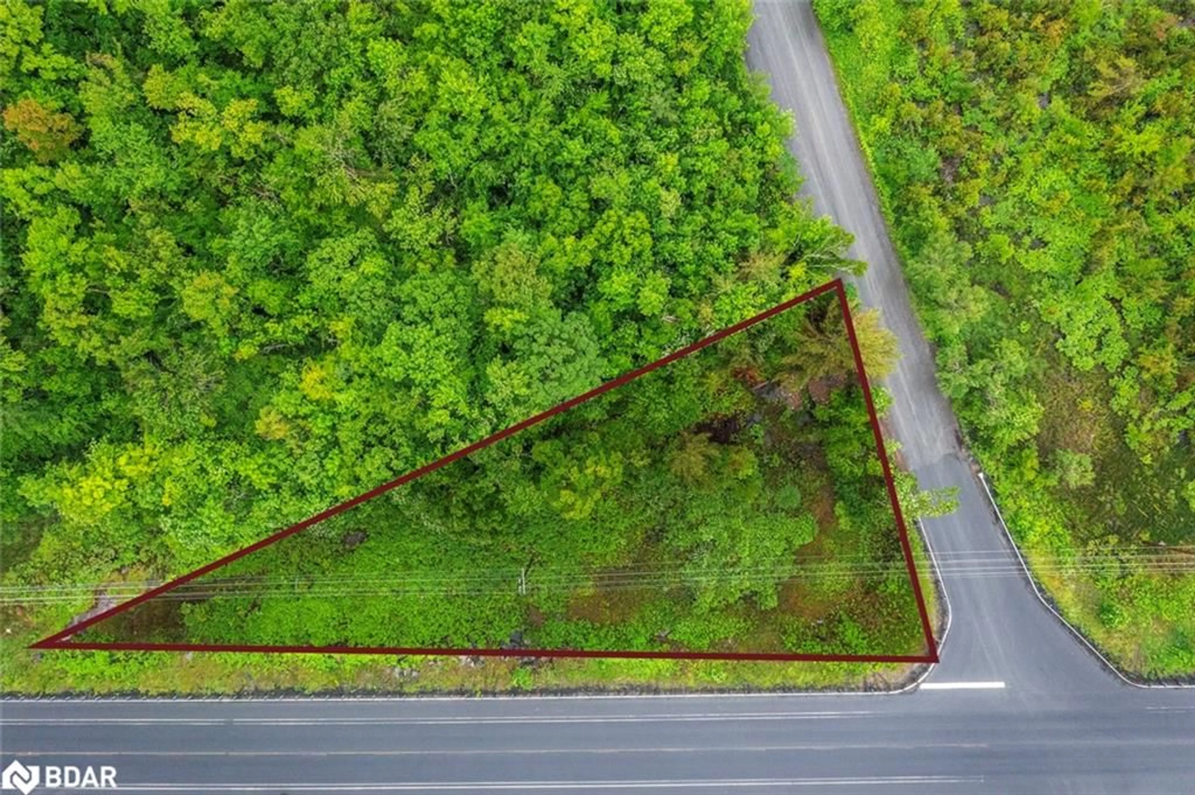 A pic from outside/outdoor area/front of a property/back of a property/a pic from drone, forest/trees view for 1001 Woodroffe Rd, Minett Ontario P0C 1H0