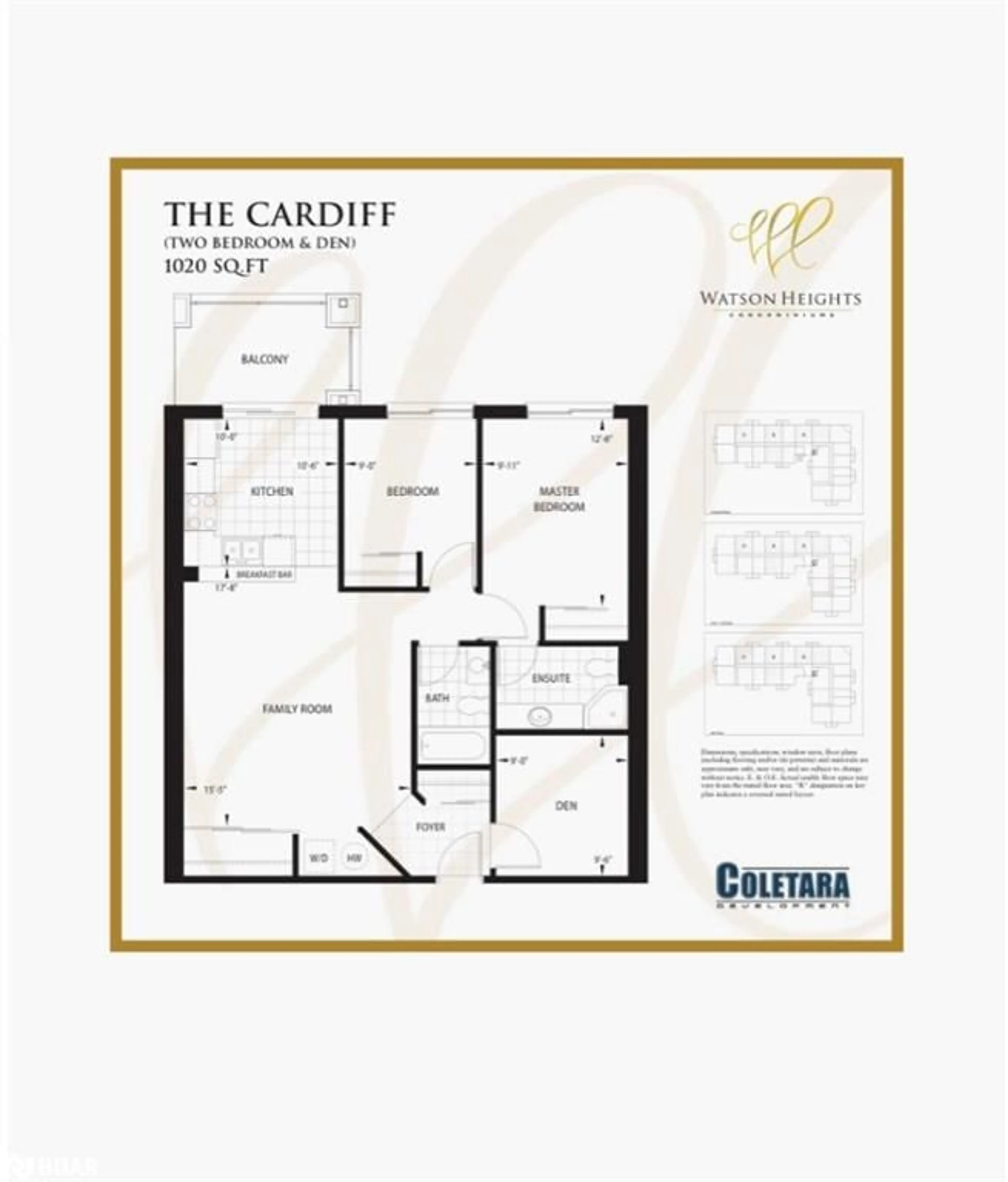 Floor plan for 308 Watson Pky #408, Guelph Ontario N1E 0G7